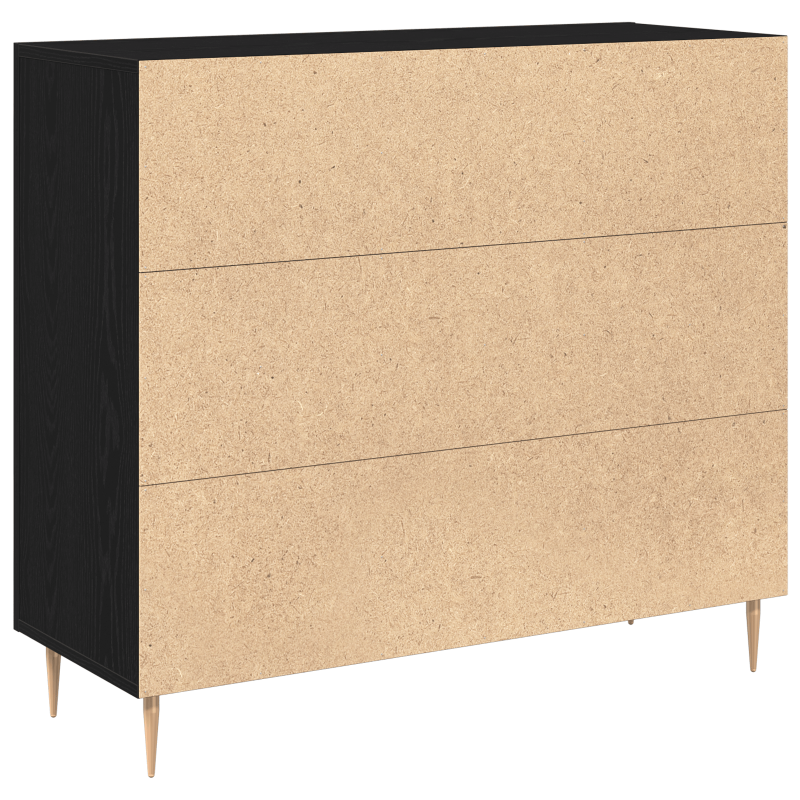 Bufet Negru din Stejar 90x34x80 cm din Lemn Stratificat — imaginea 5