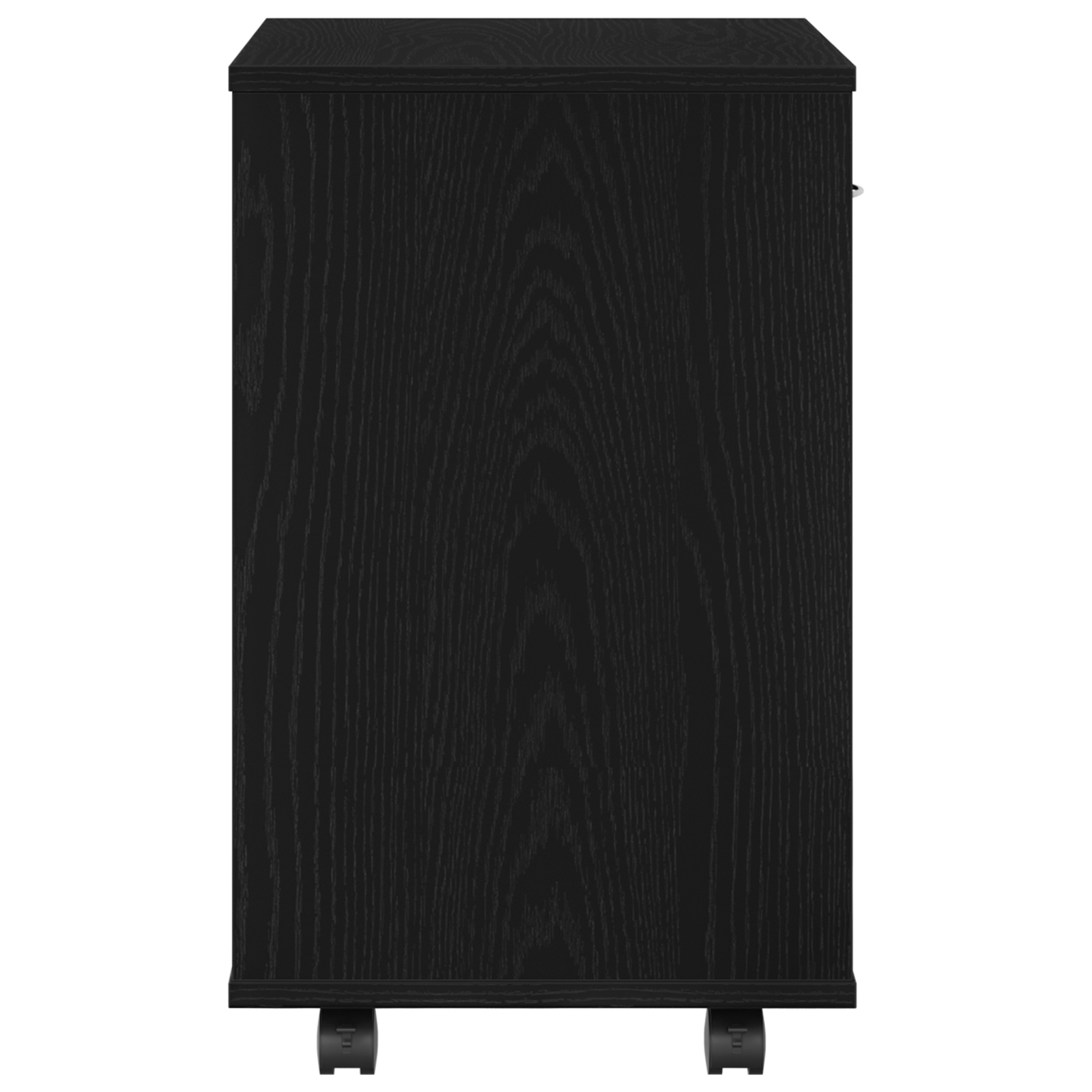 Cabitica rulabila Negru de stejar 46x36x59 cm din lemn prelucrat — imaginea 8
