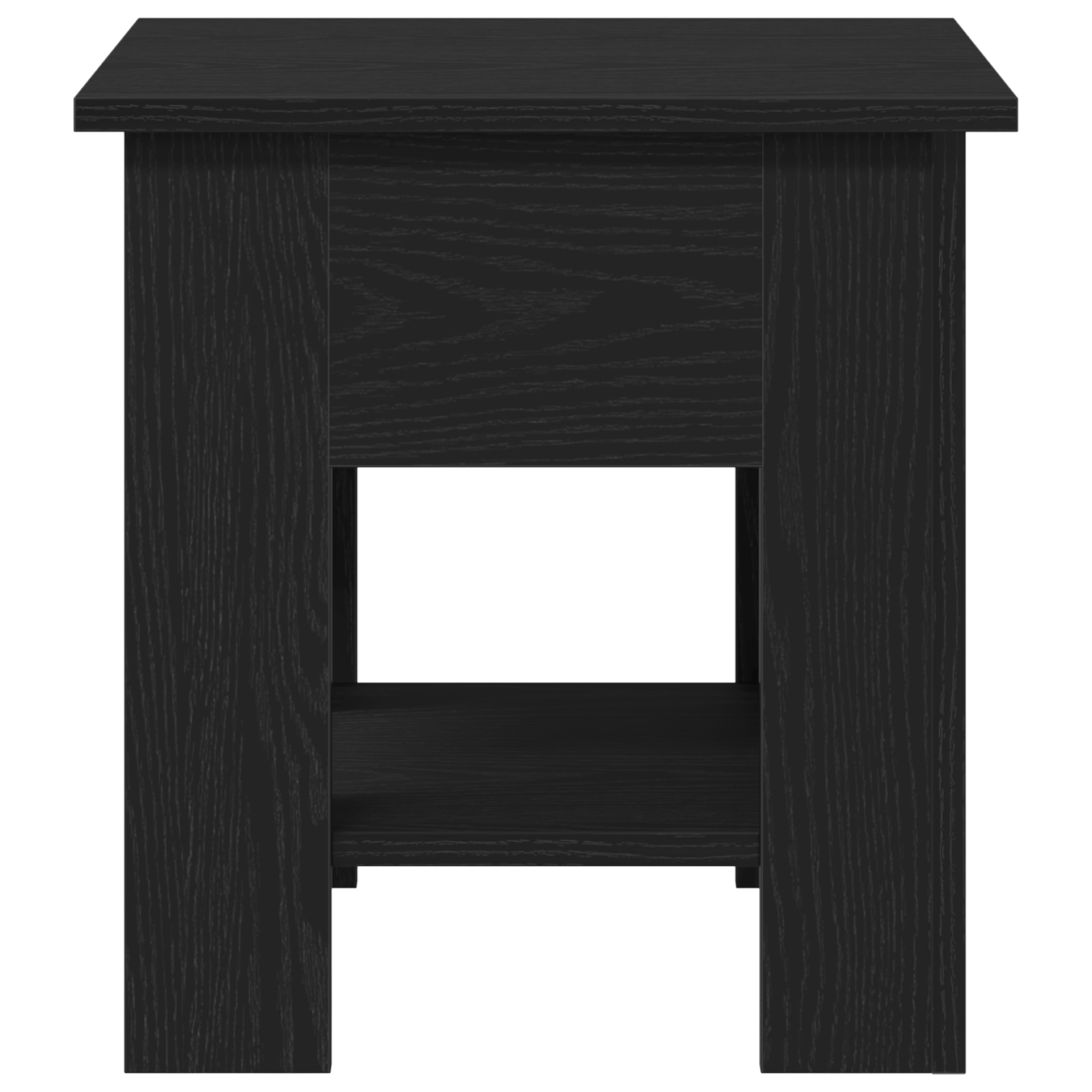 Masa de cafea Negru Stejar 40x40x42 cm Lemn prelucrat — imaginea 6
