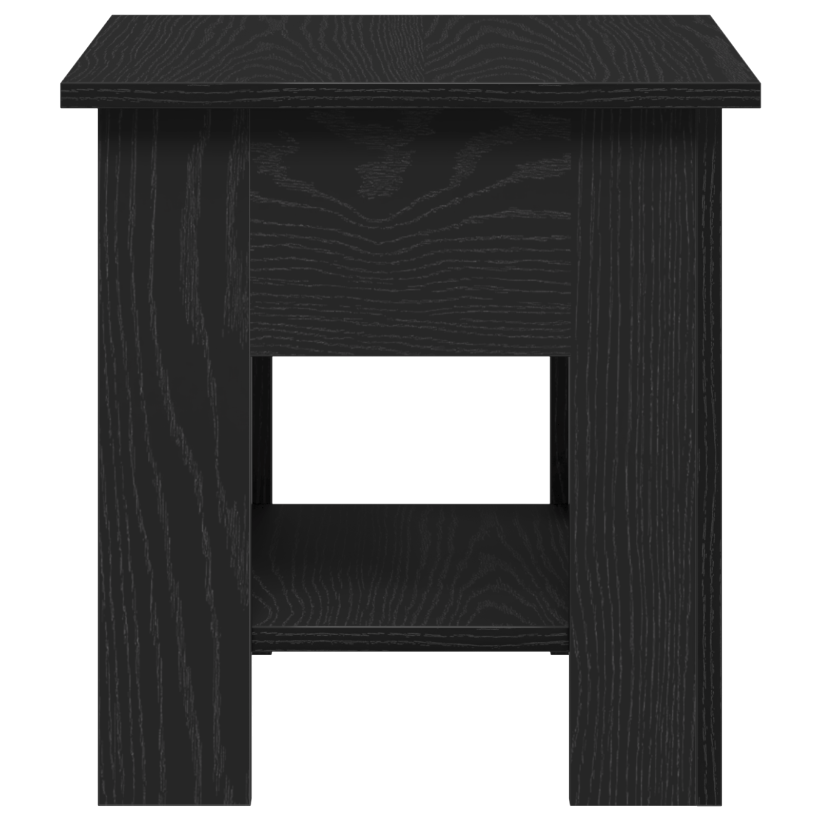 Masa de cafea Negru Stejar 40x40x42 cm Lemn prelucrat — imaginea 7
