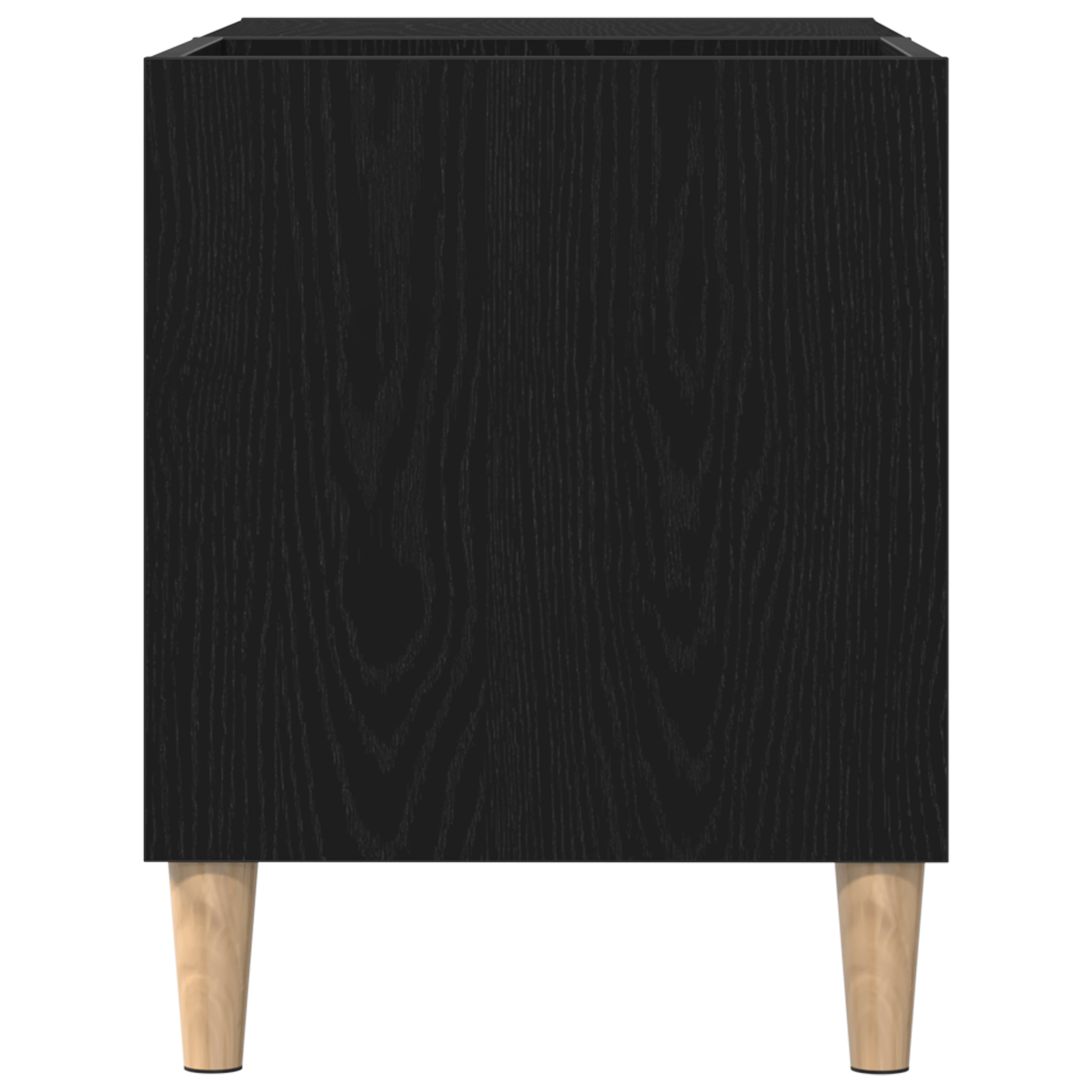 Dulap pentru discuri, stejar negru 84,5x38x48 cm lemn prelucrat — imaginea 7