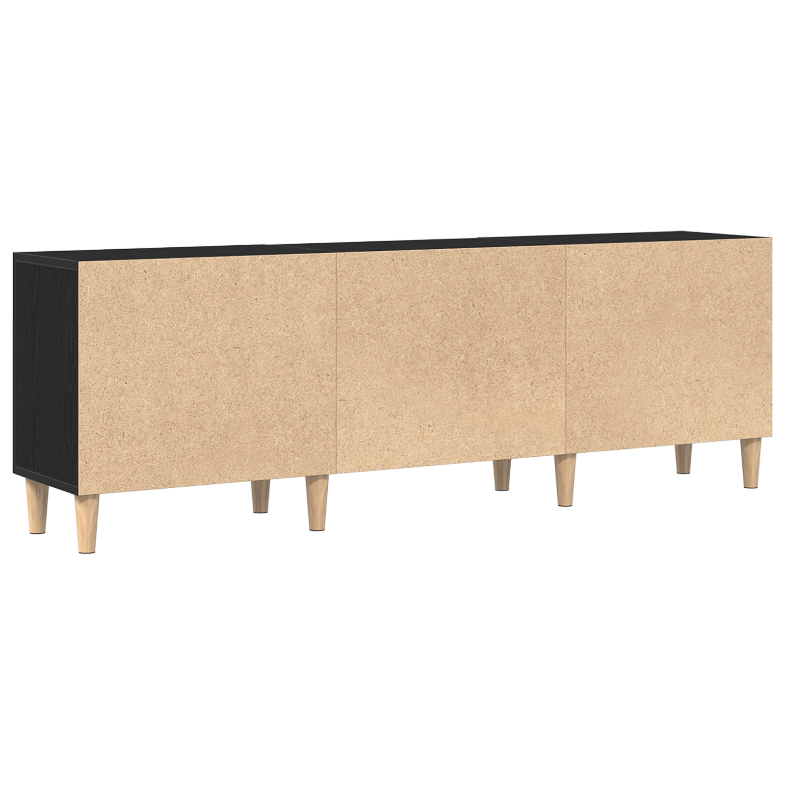 Suport TV - Stejar Negru, 150x30x50 cm, Fabricat din Lemn Agloerat — imaginea 6