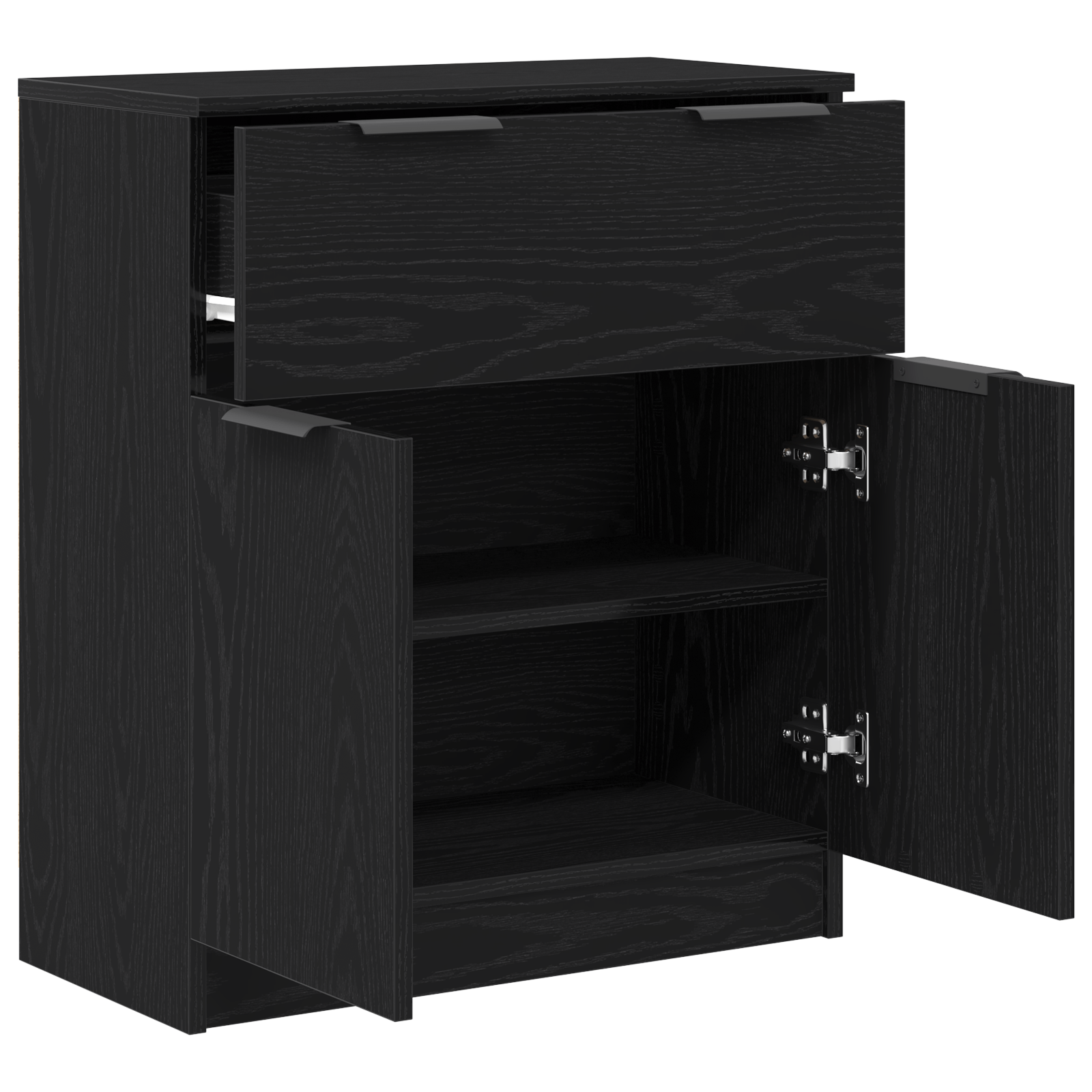 Dulap, stejar negru, 60x30x70 cm, lemn prelucrat — imaginea 5
