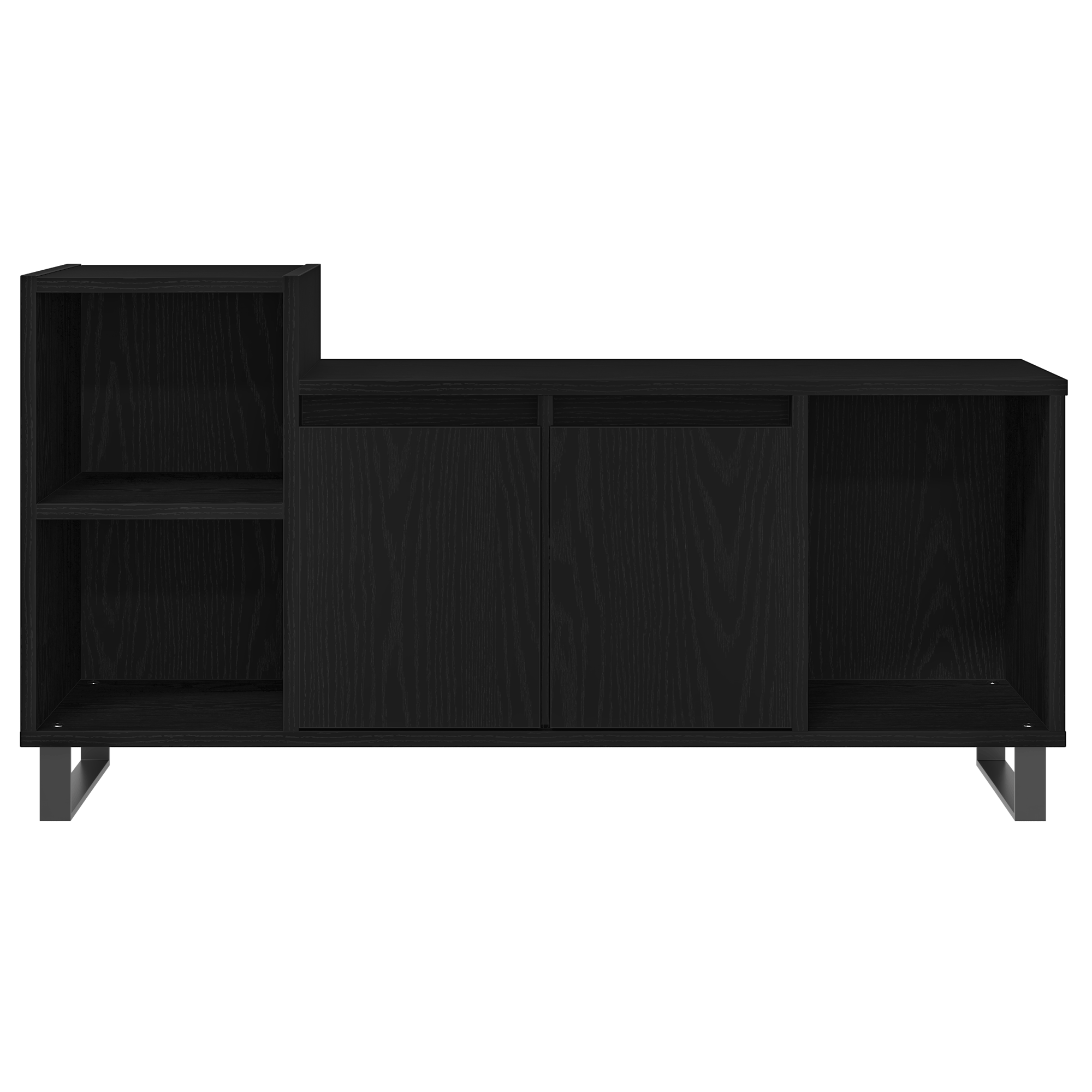 Corp TV Negru Stejar 100x35x55 cm Lemn prelucrat — imaginea 6