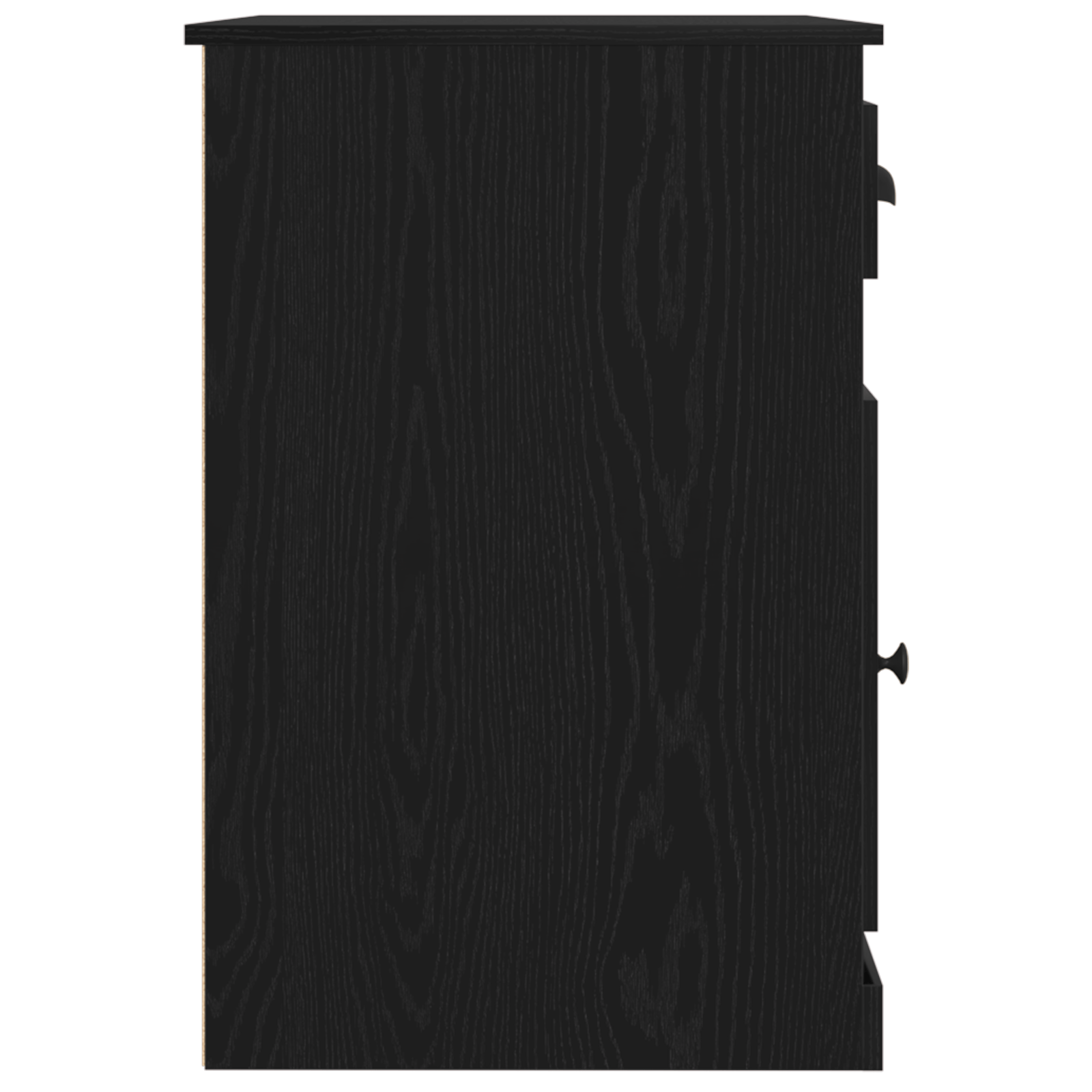 Birou cu depozitare, stejar negru, 50x115x75 cm, lemn prelucrat — imaginea 8