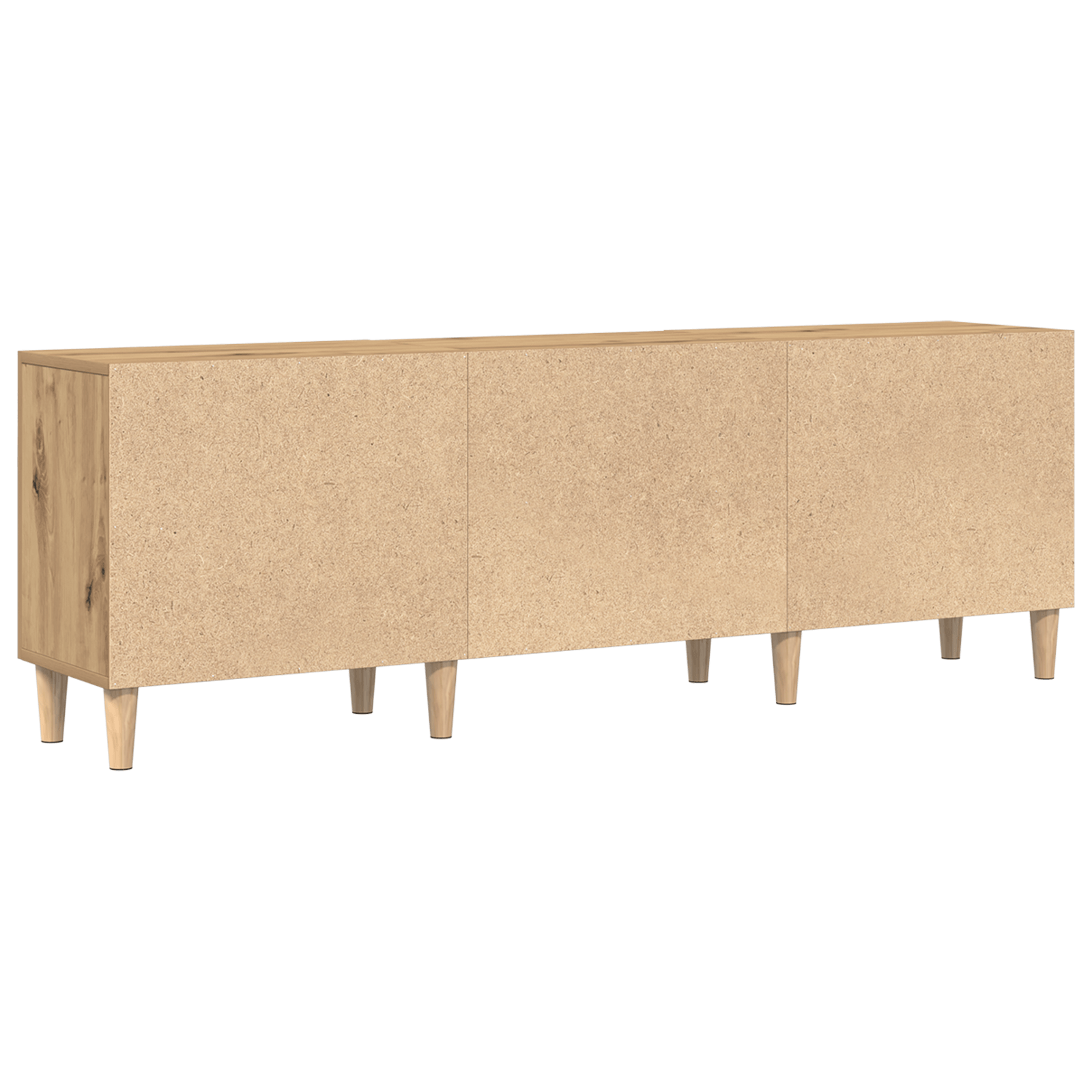 Suport TV din stejar artizanal - 150x30x50 cm - Fabricat din lemn compus — imaginea 6