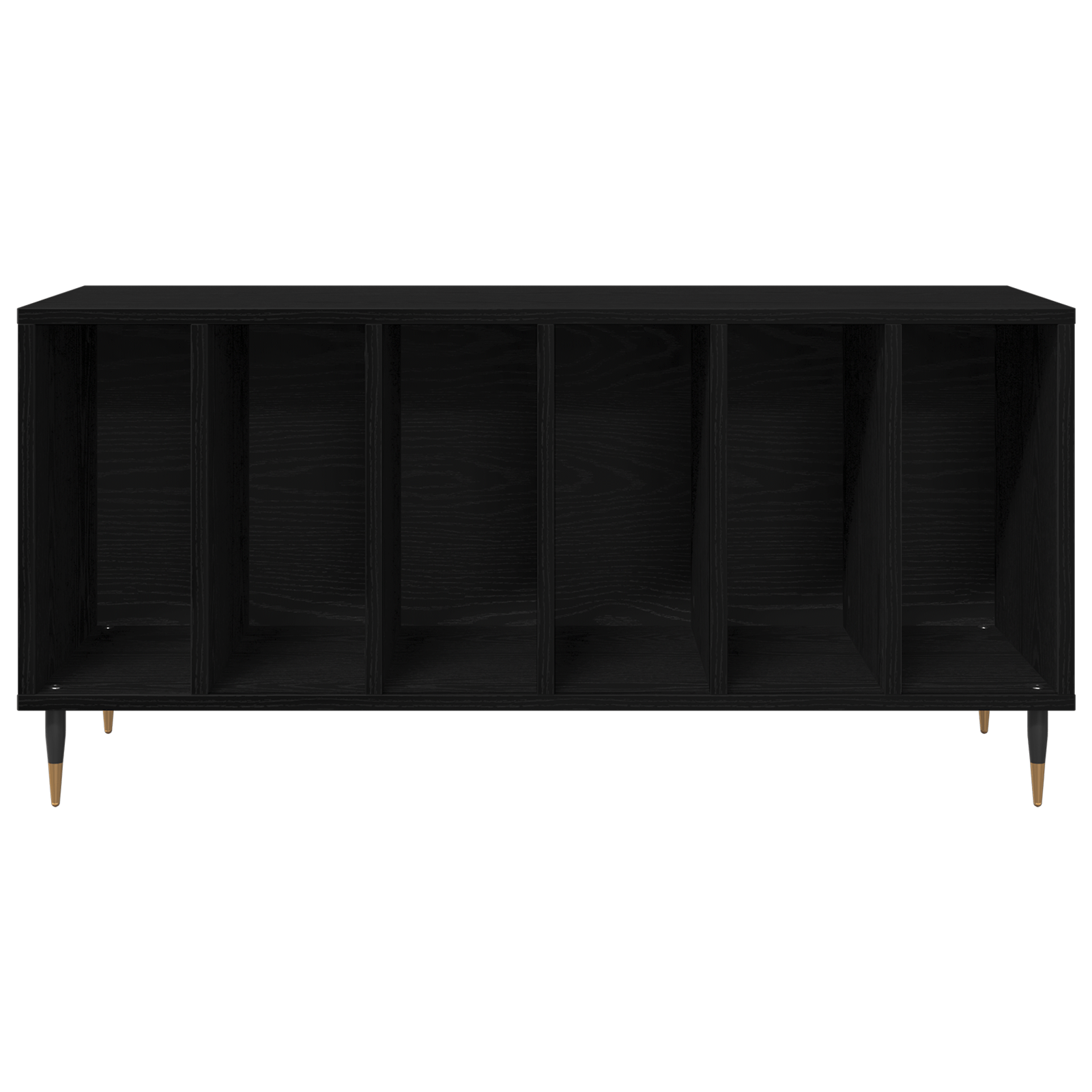 Dulap pentru discuri, stejar negru 100x38x48 cm lemn prelucrat — imaginea 5