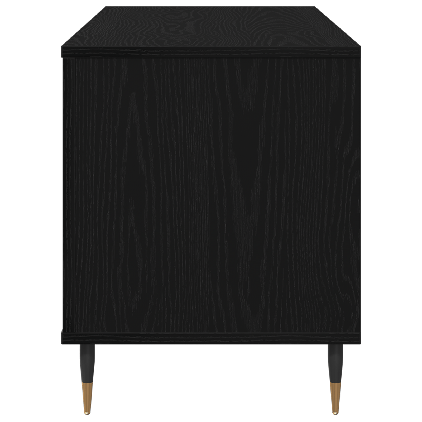 Dulap pentru discuri, stejar negru 100x38x48 cm lemn prelucrat — imaginea 6