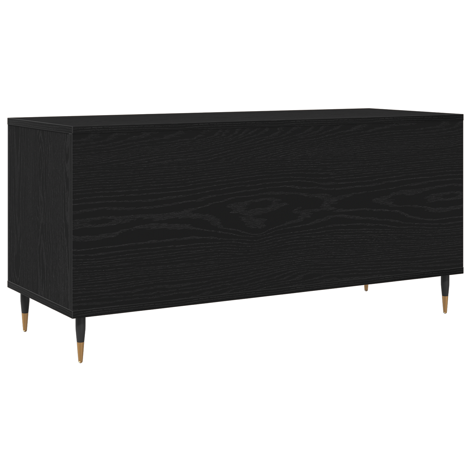 Dulap pentru discuri, stejar negru 100x38x48 cm lemn prelucrat — imaginea 7