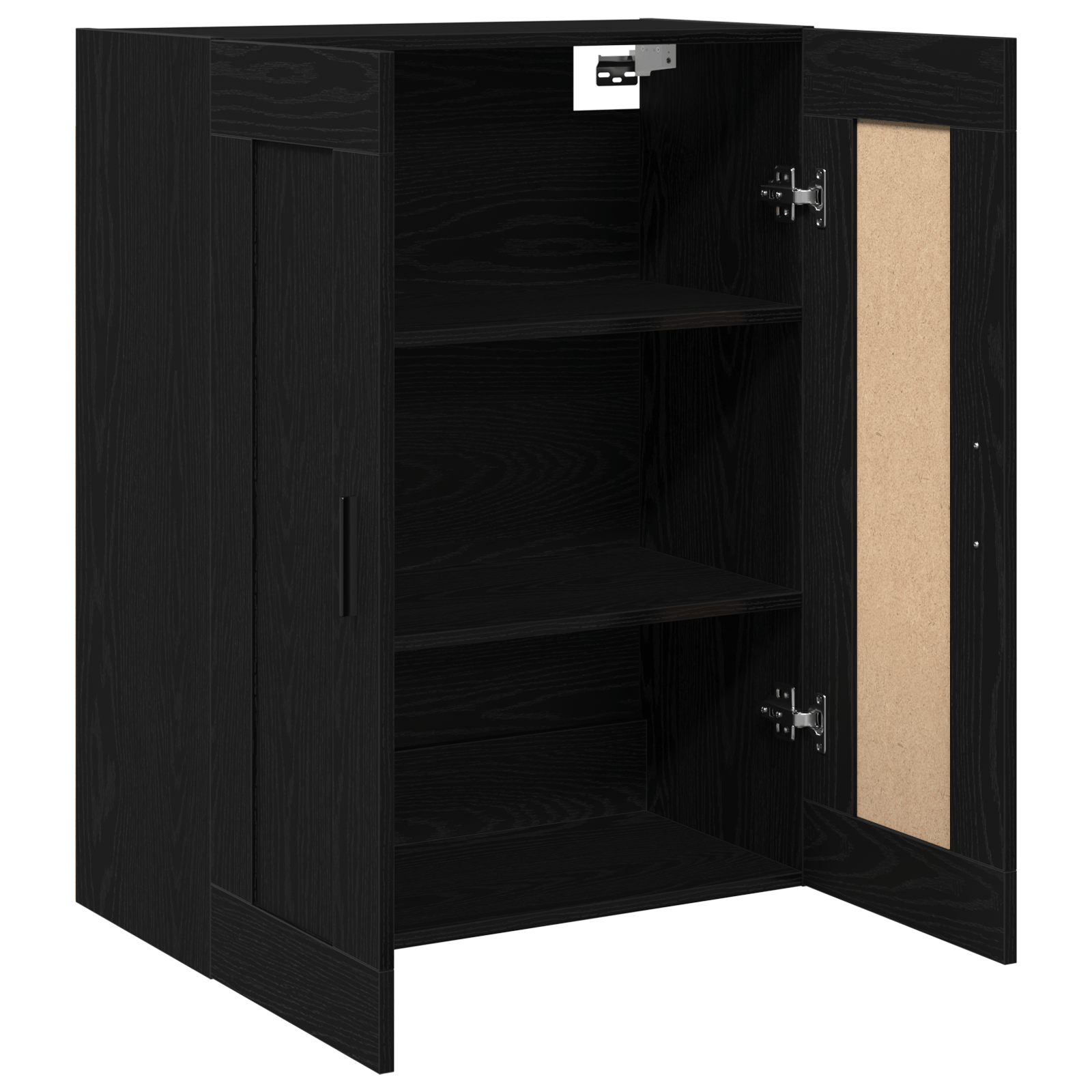 Dulap Montat pe Perete din Stejar Negru 69,5x34x90 cm Lemn Prelucrat