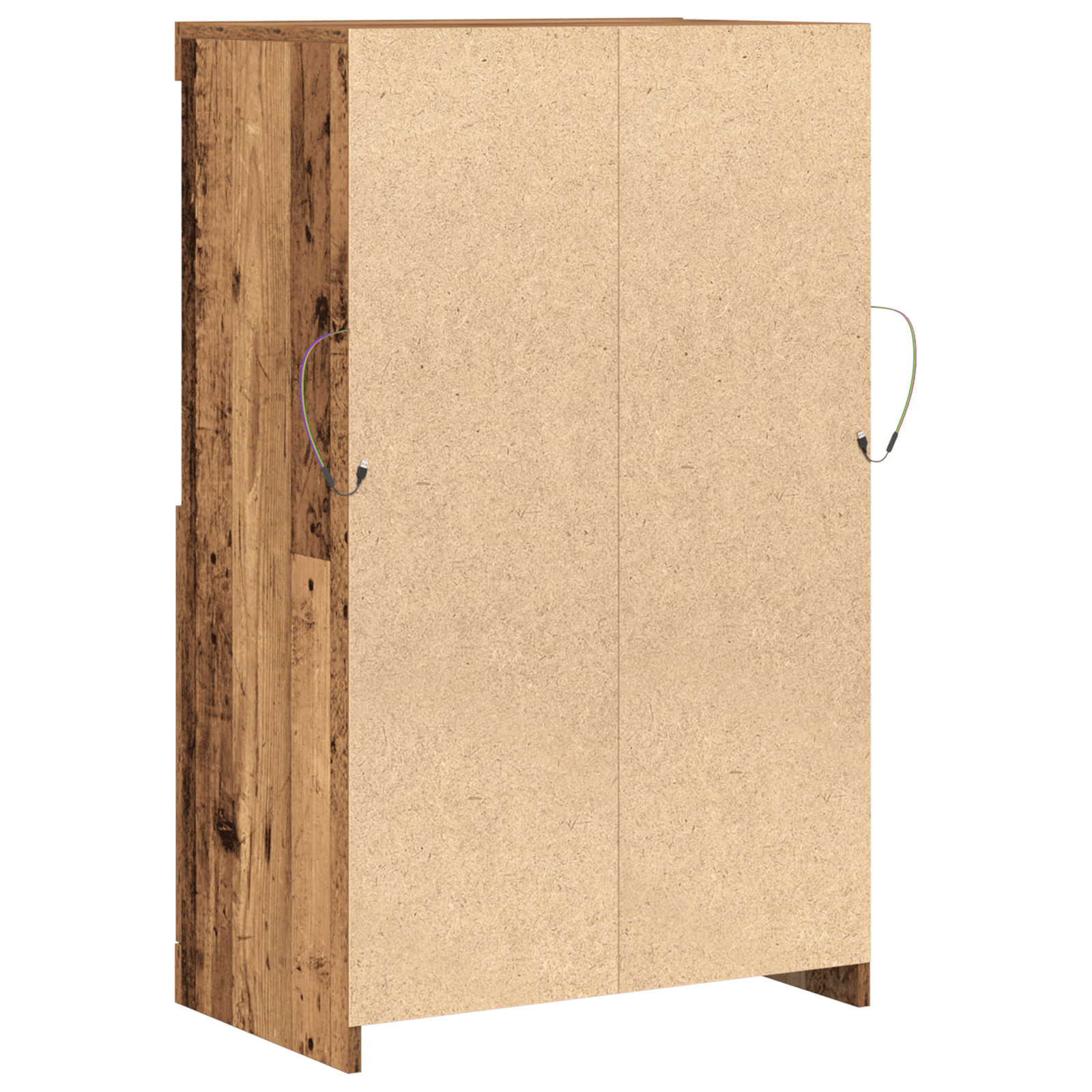 Bufet cu Lumina LED Lemn Vechi 60x37x100 cm — imaginea 8