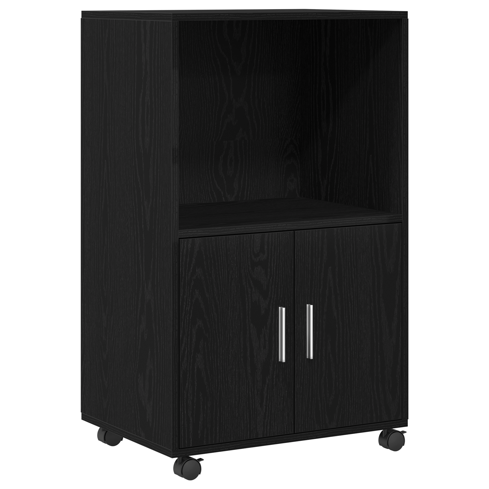 Dulap mobil, stejar negru, 55x40x91 cm, lemn prelucrat — imaginea 2