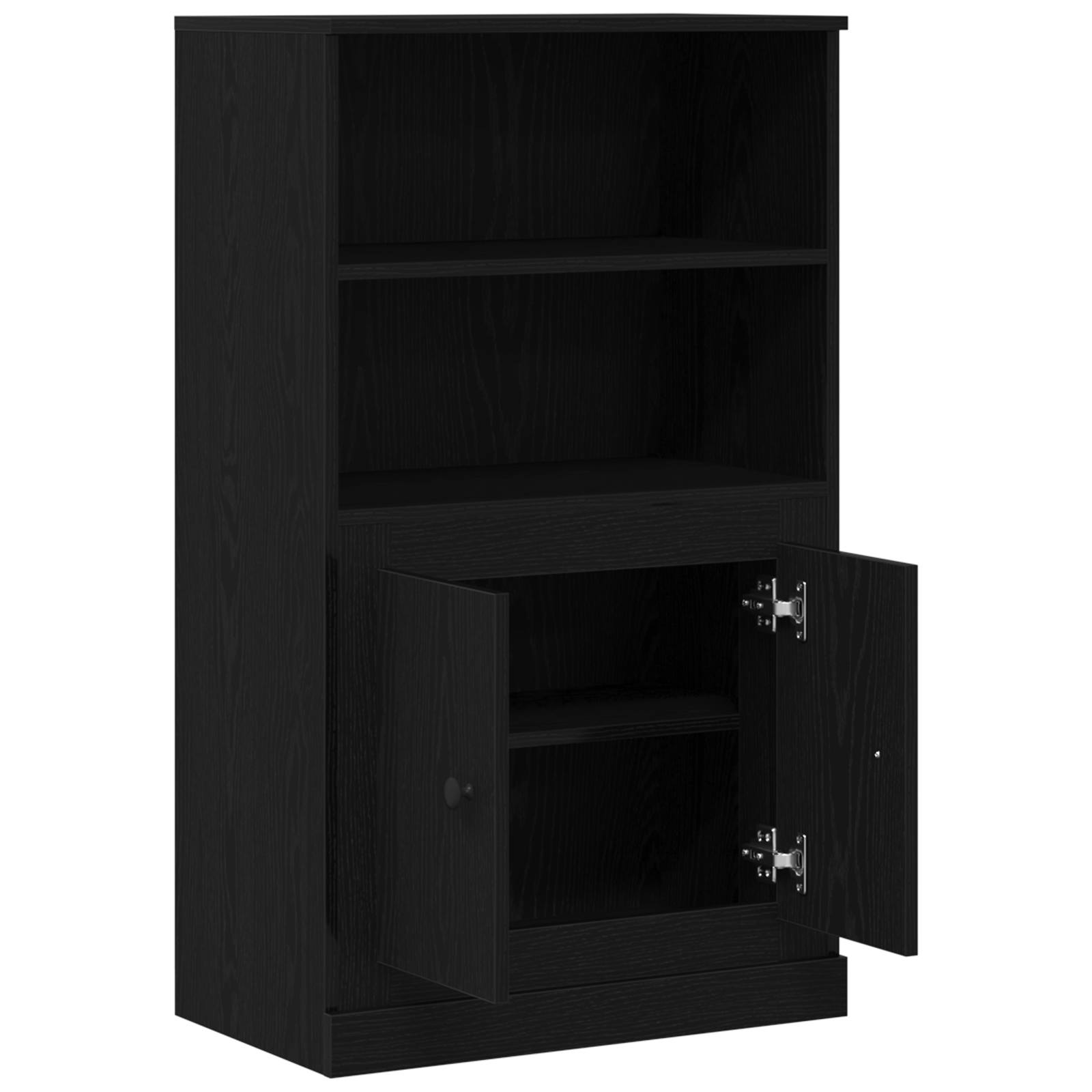 Dulap inalt, stejar negru, 60x35,5x103,5 cm, lemn prelucrat — imaginea 5