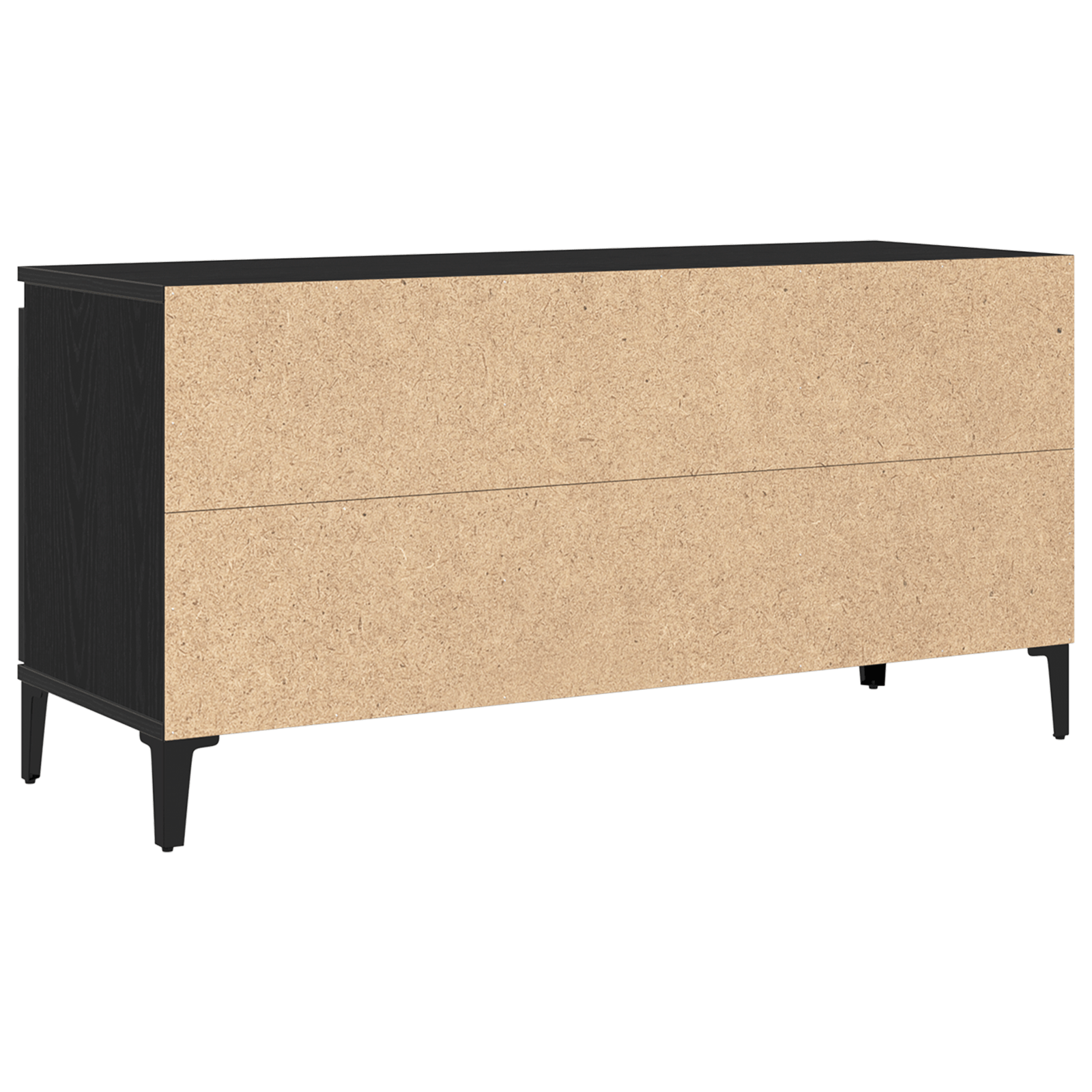 Dulap TV Negru Stejar 102x35x50 cm Lemn Prelucrat — imaginea 8