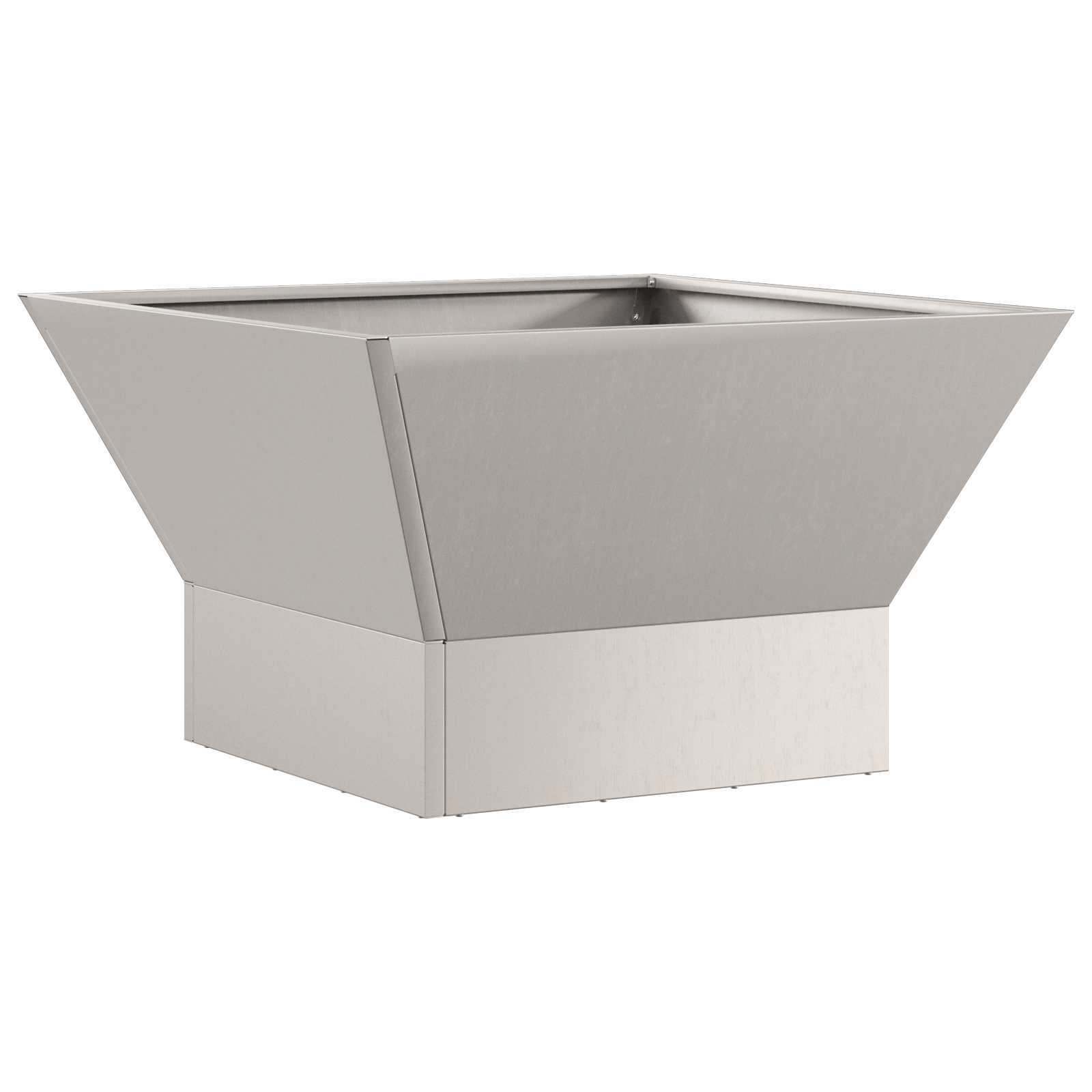 Vatra de foc, negru, patrata, 60x60x35 cm, otel corten — imaginea 4