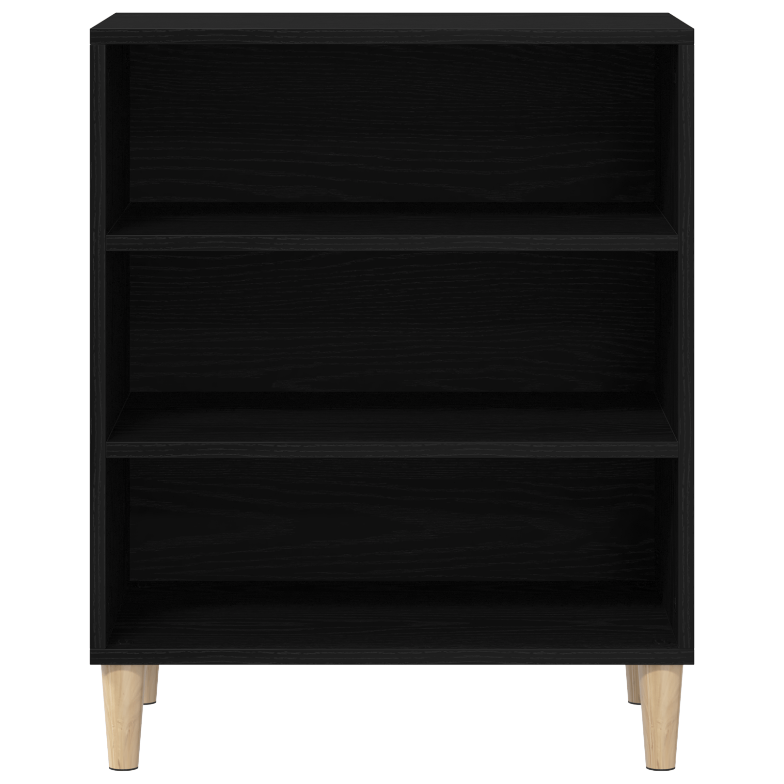 Bufet Negru din Stejar 57x35x70 cm din Lemn Structurat de la — imaginea 6