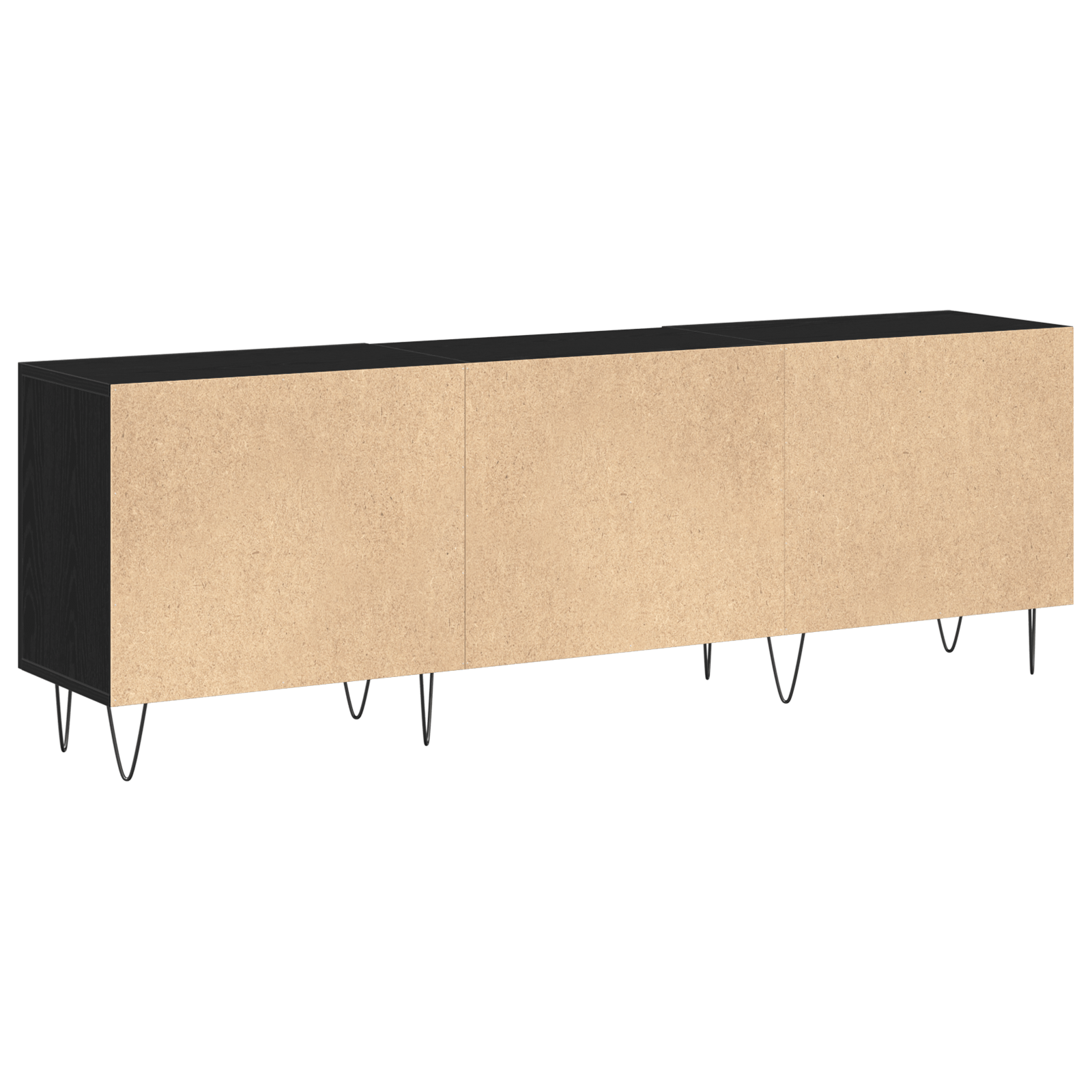 Dulap TV, stejar negru, 150x30x50 cm, lemn prelucrat — imaginea 6