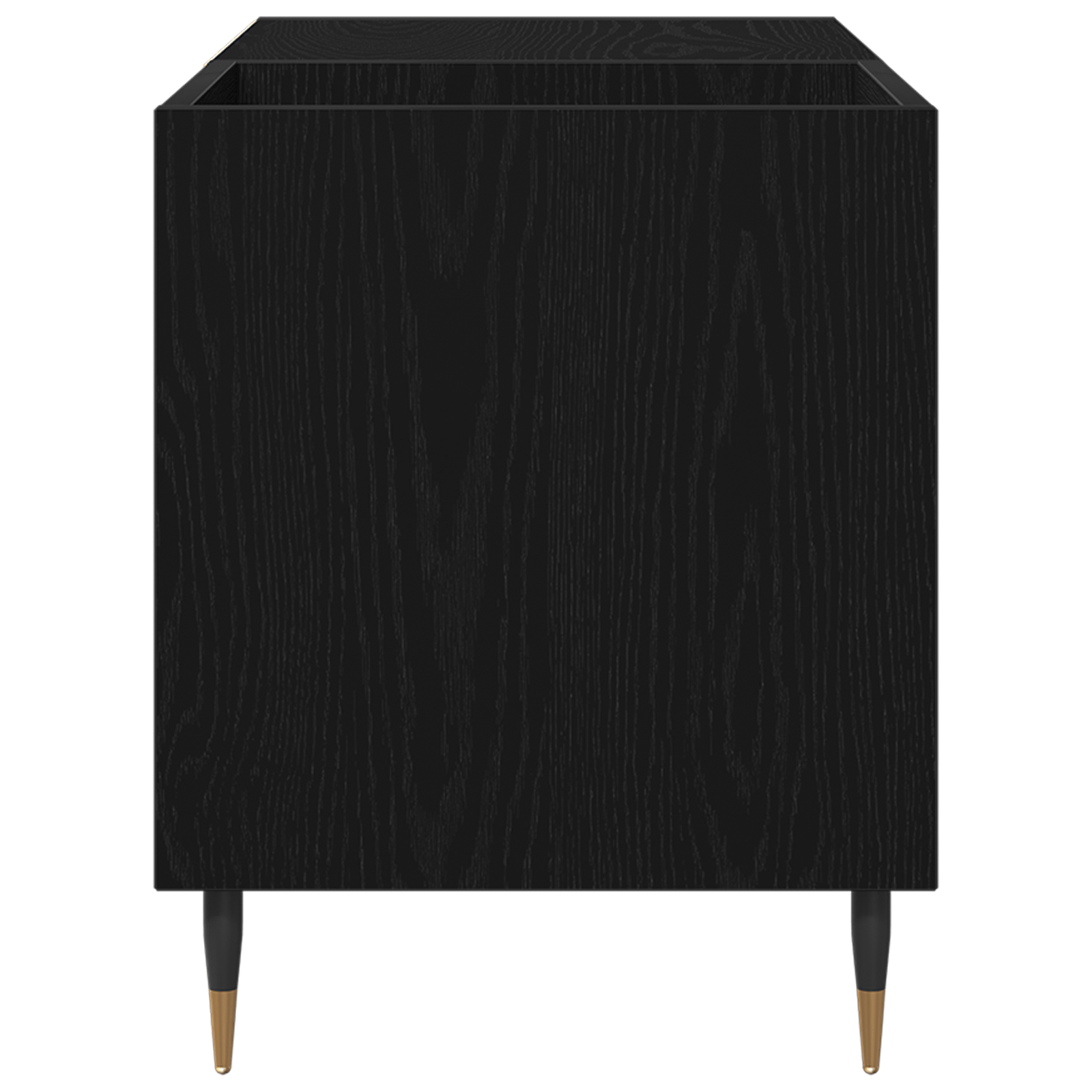 Dulap pentru discuri, stejar negru 84,5x38x48 cm lemn prelucrat — imaginea 7