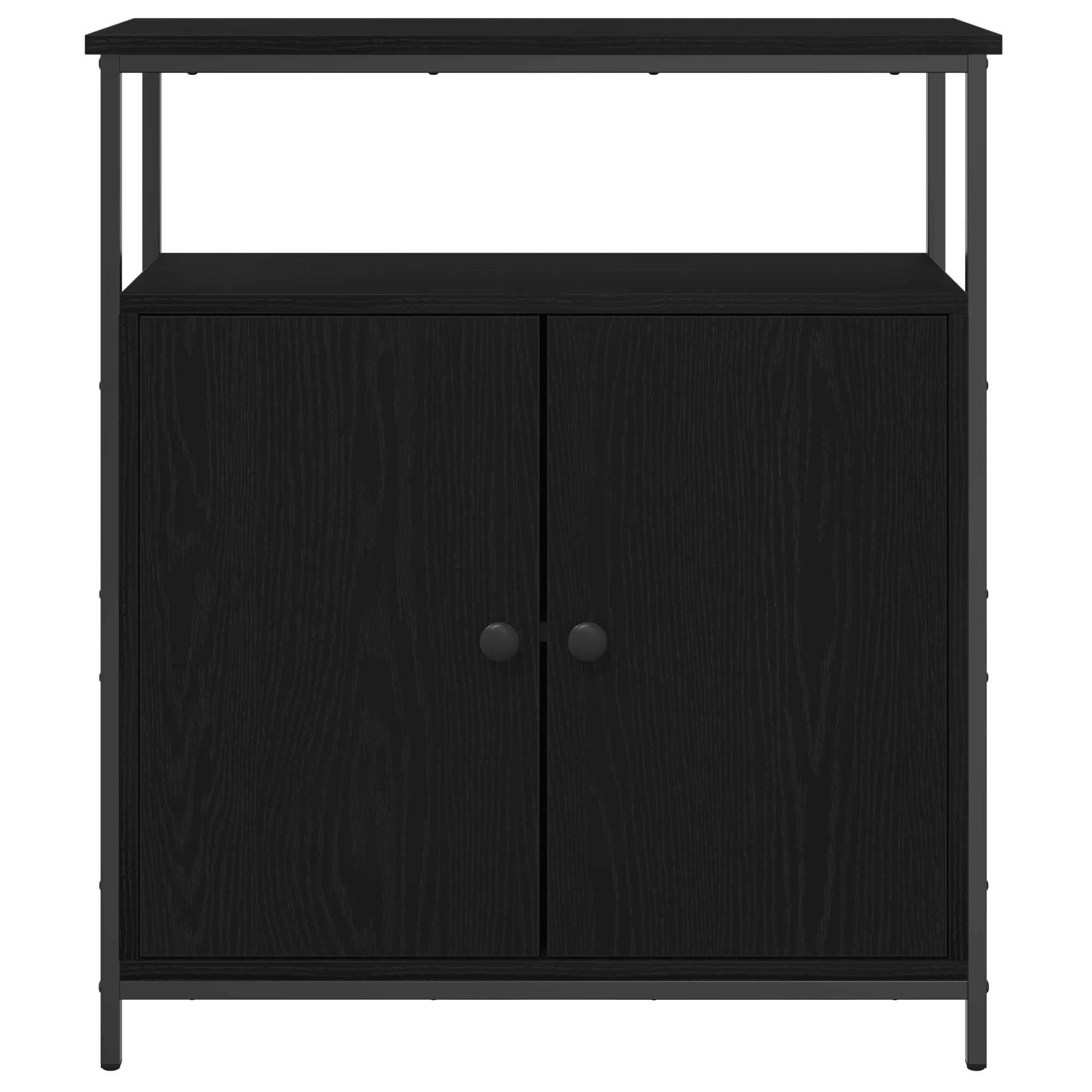 Dulap de perete, stejar negru, 69,5x34x90 cm, lemn prelucrat — imaginea 6