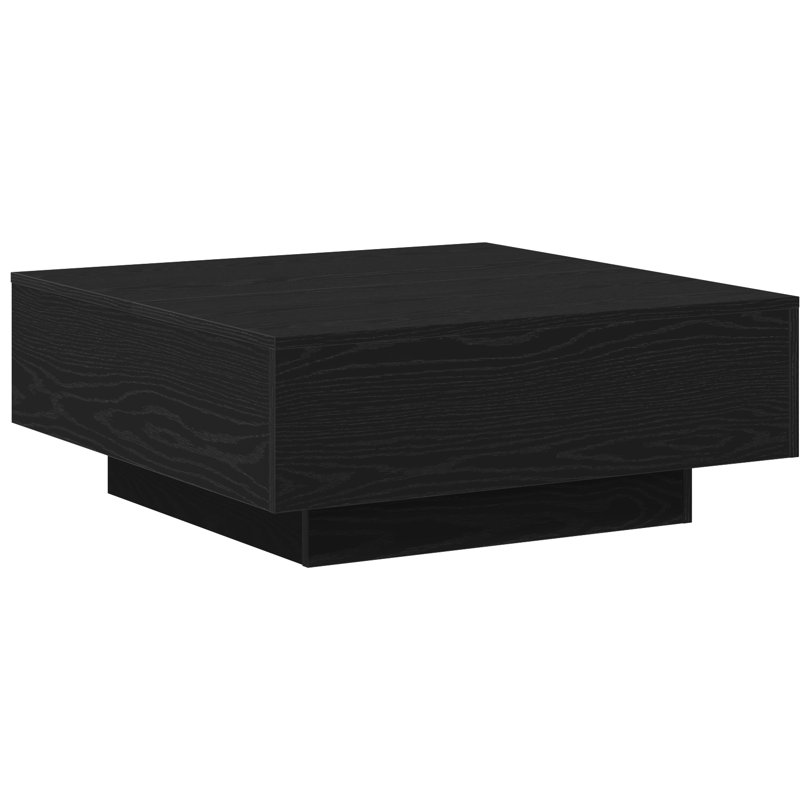 Masa de cafea Negru Stejar 80x80x31 cm Lemn compozit — imaginea 2