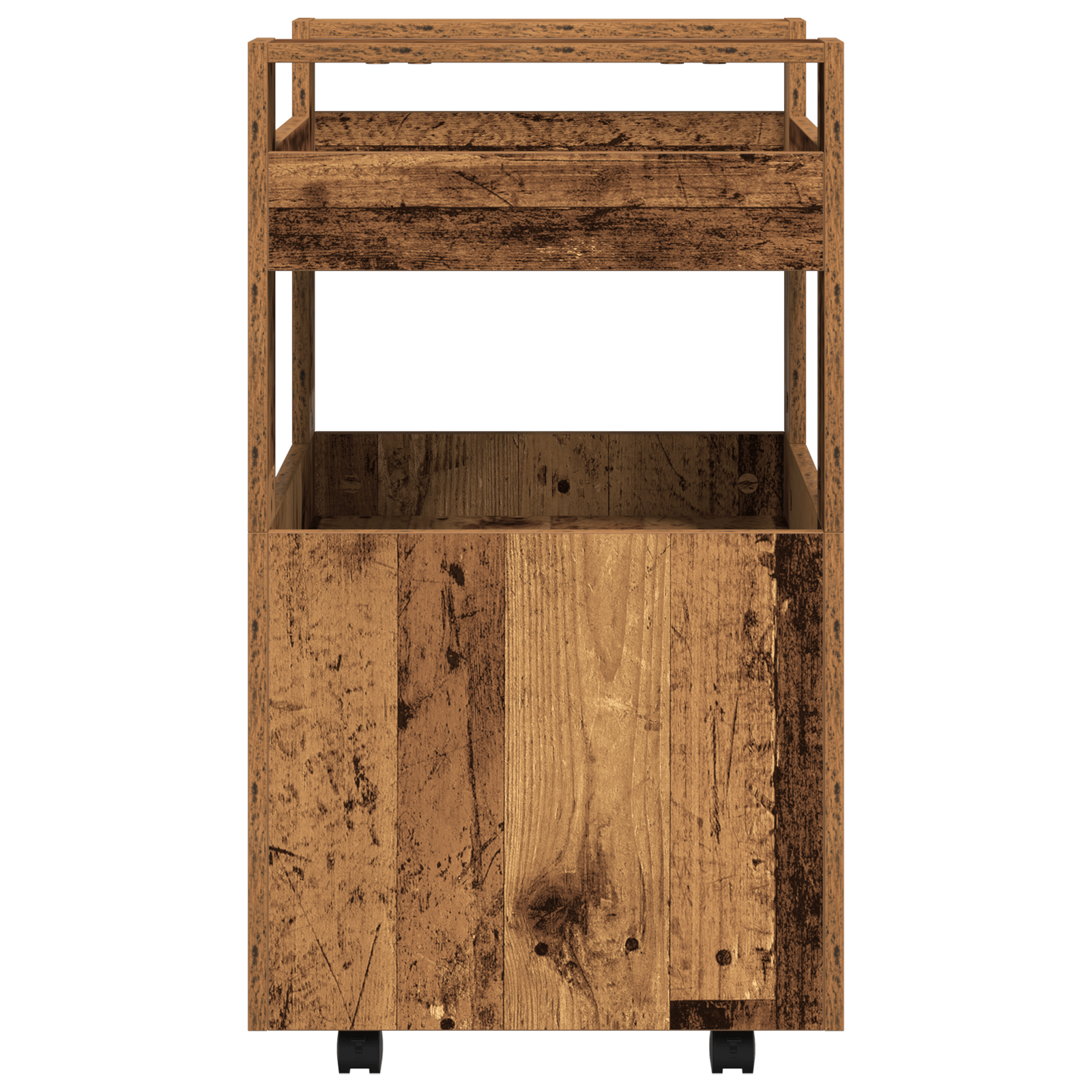Carucior de bucatarie, lemn vechi, 60x45x80 cm, lemn prelucrat — imaginea 7