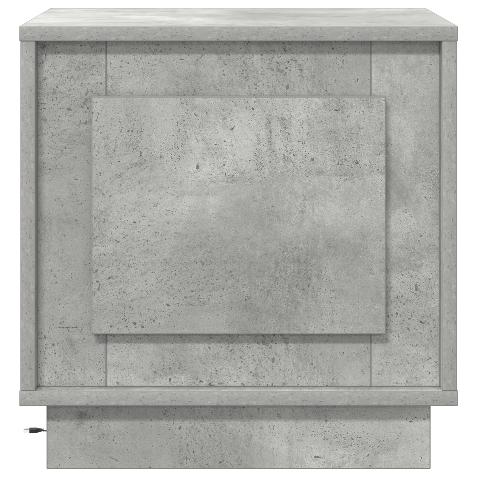 Noptiera cu lumini LED Gri Beton 44x34,5x45 cm — imaginea 6