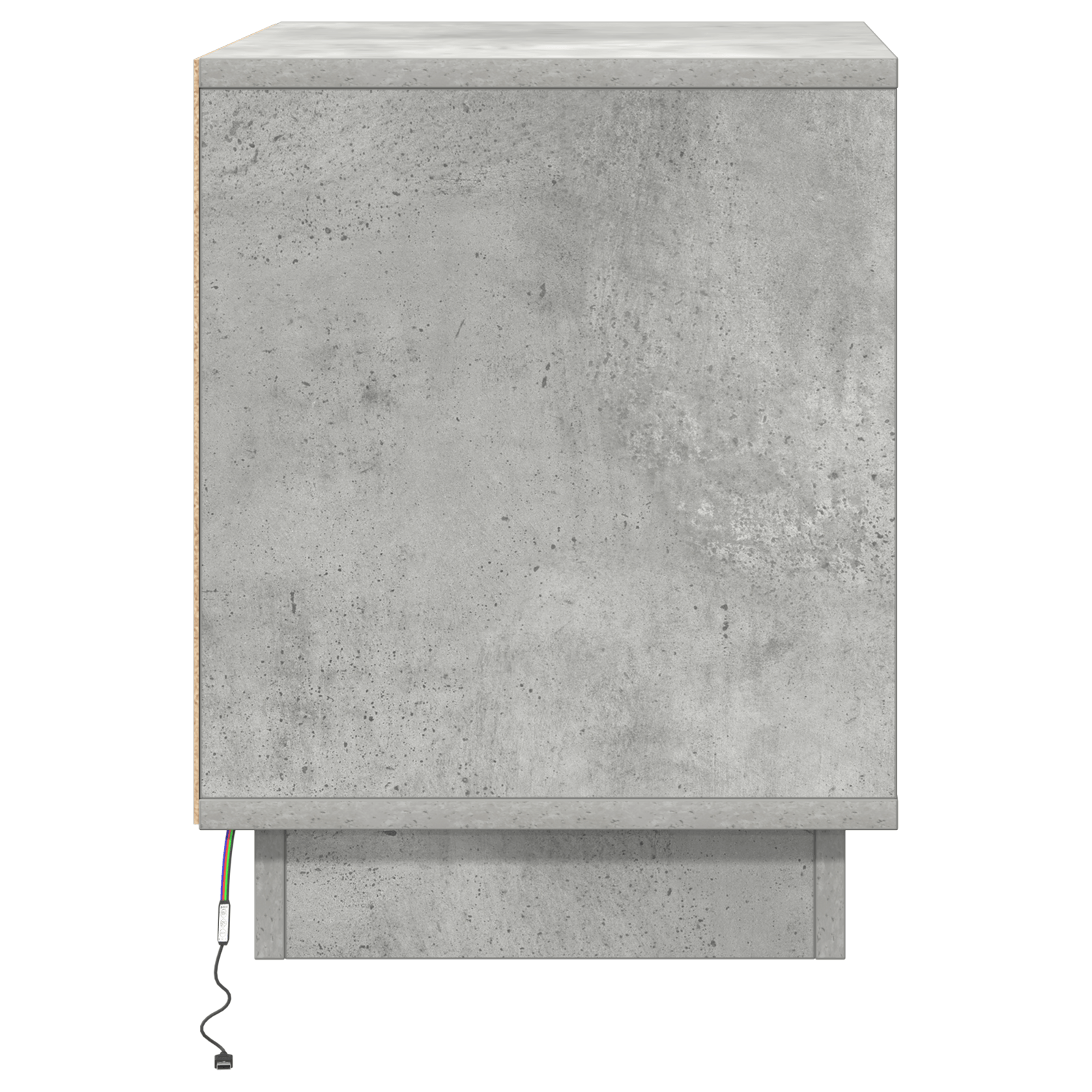 Noptiera cu lumini LED Gri Beton 44x34,5x45 cm — imaginea 7