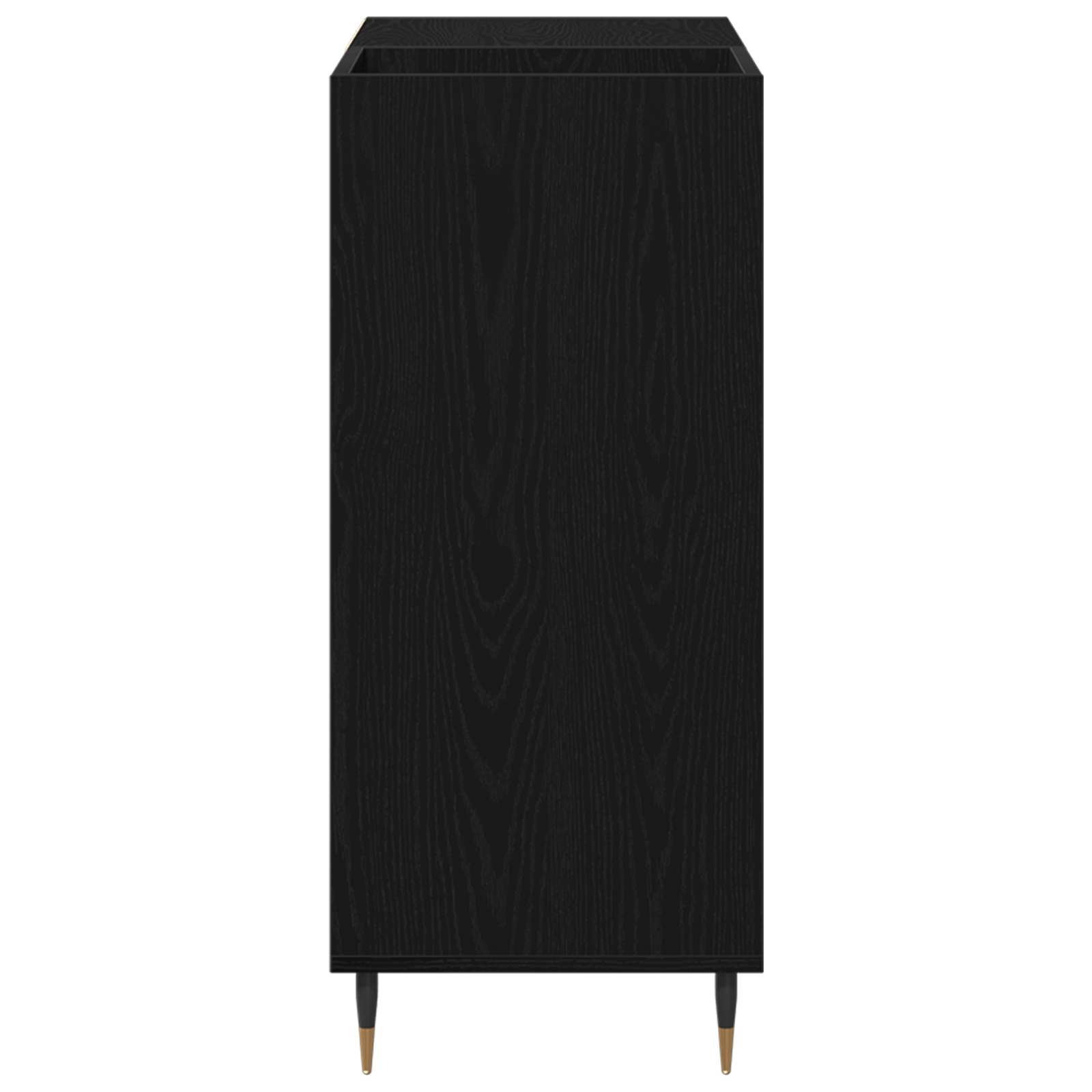 Dulap pentru discuri, stejar negru 84,5x38x89 cm lemn prelucrat — imaginea 7