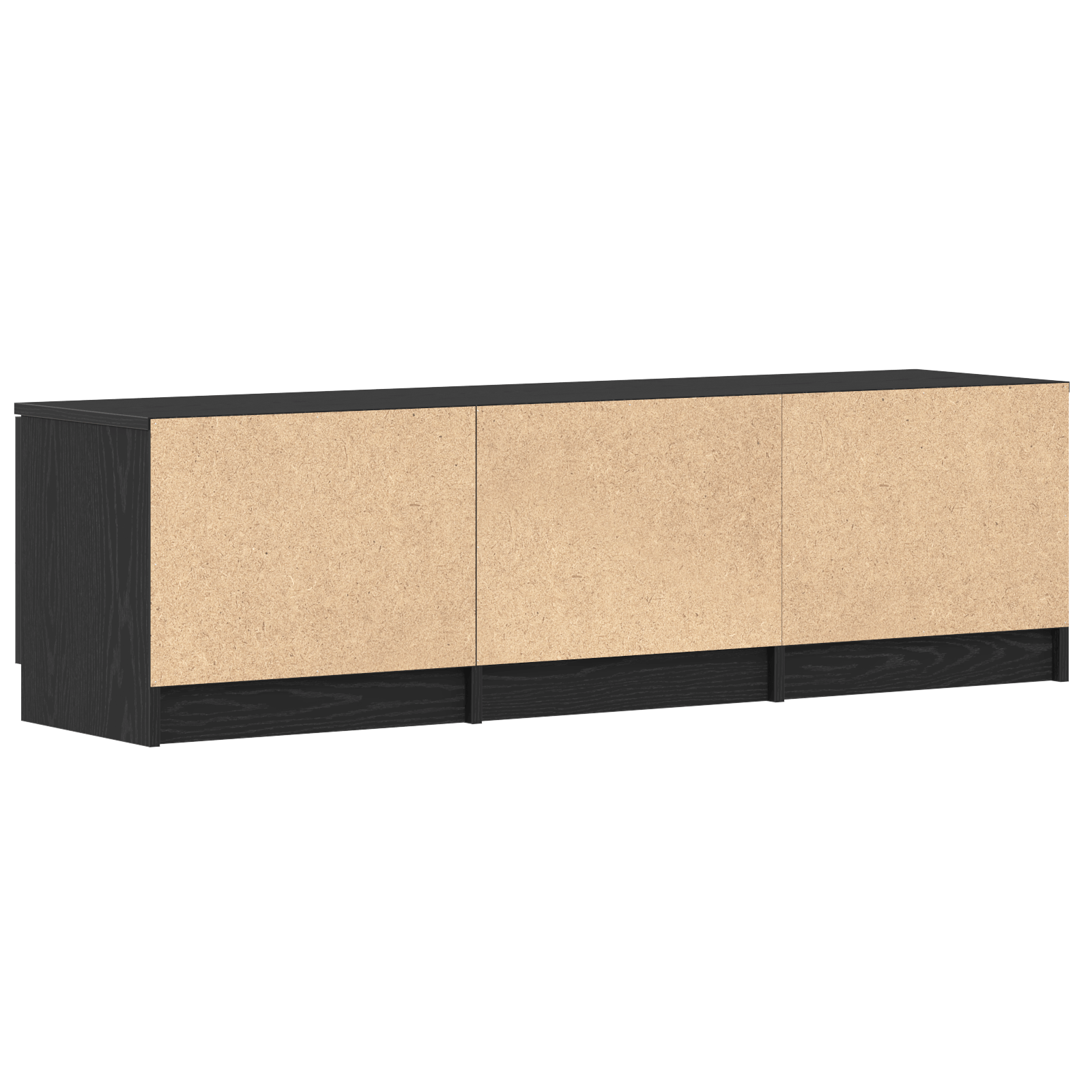 Cabinet TV - Stejar Negru - 140x35x40 cm - Fabricat din Lemn Ingineresc — imaginea 6