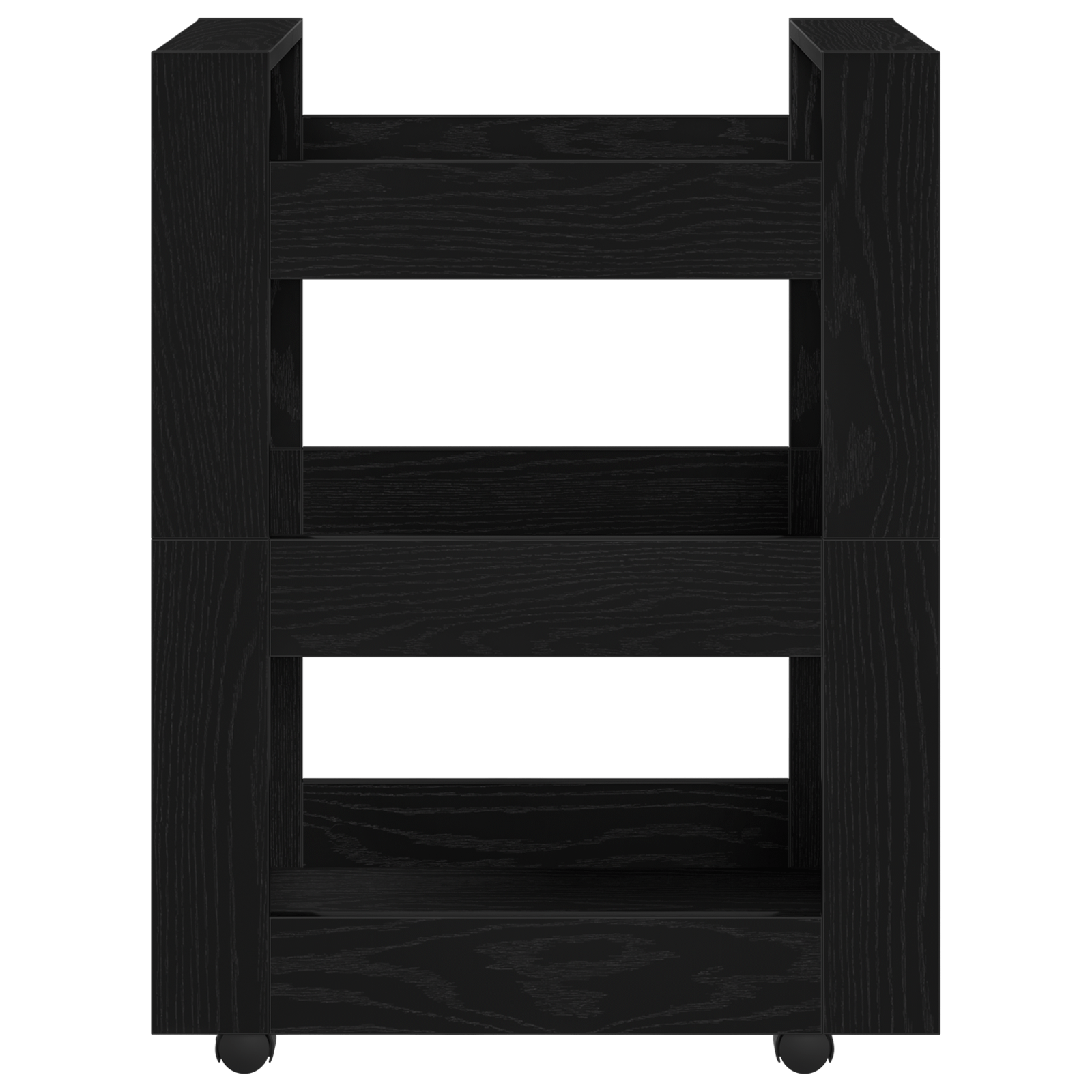 Carucior de bucatarie, stejar negru, 60x45x80 cm lemn prelucrat — imaginea 5