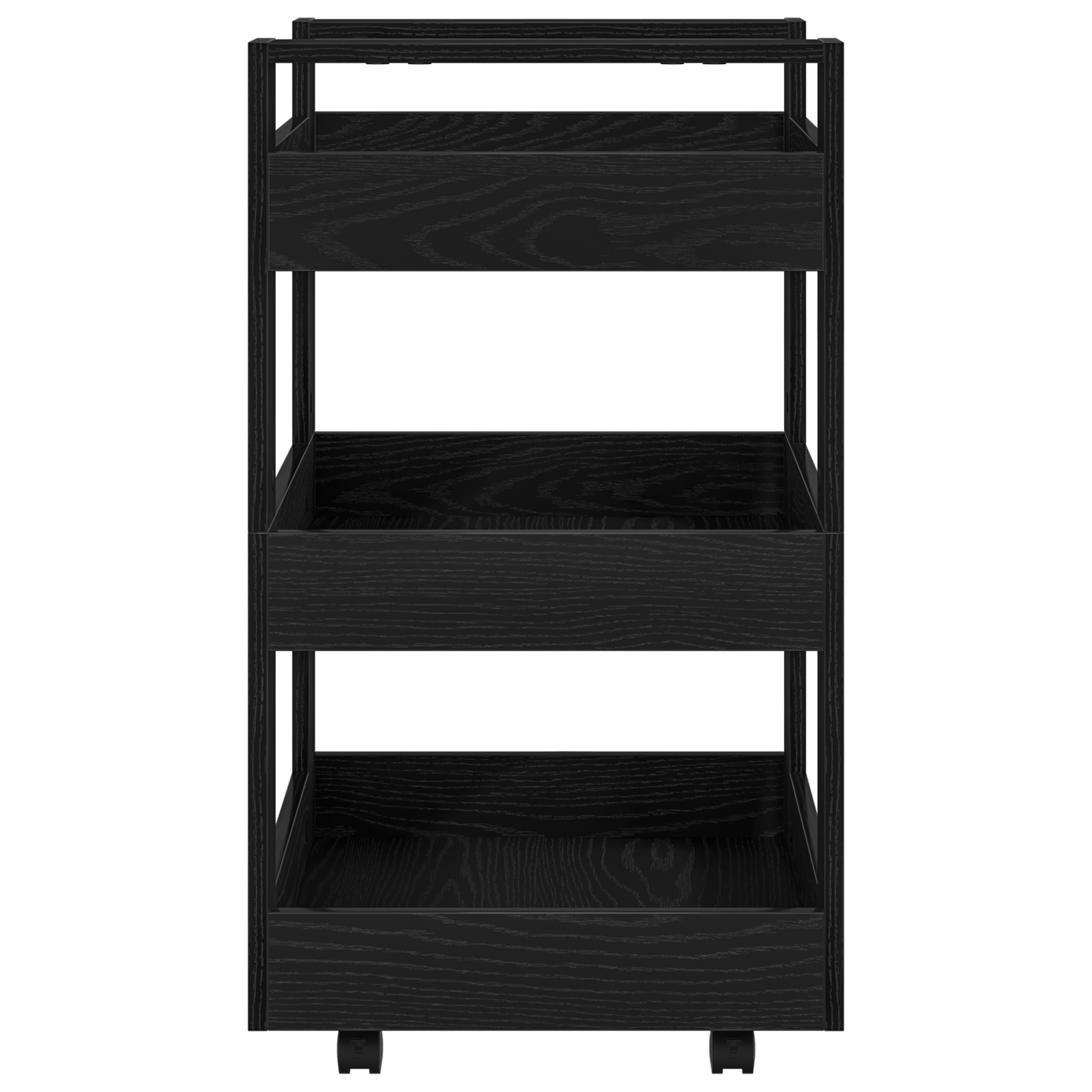 Carucior de bucatarie, stejar negru, 60x45x80 cm lemn prelucrat — imaginea 6