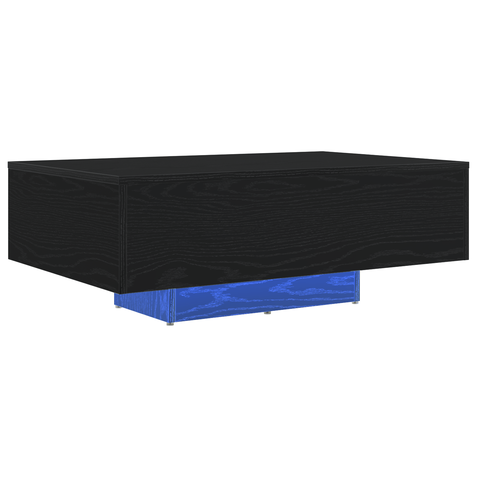 Masuta de cafea cu LED-uri, stejar negru, 85x55x31 cm — imaginea 2