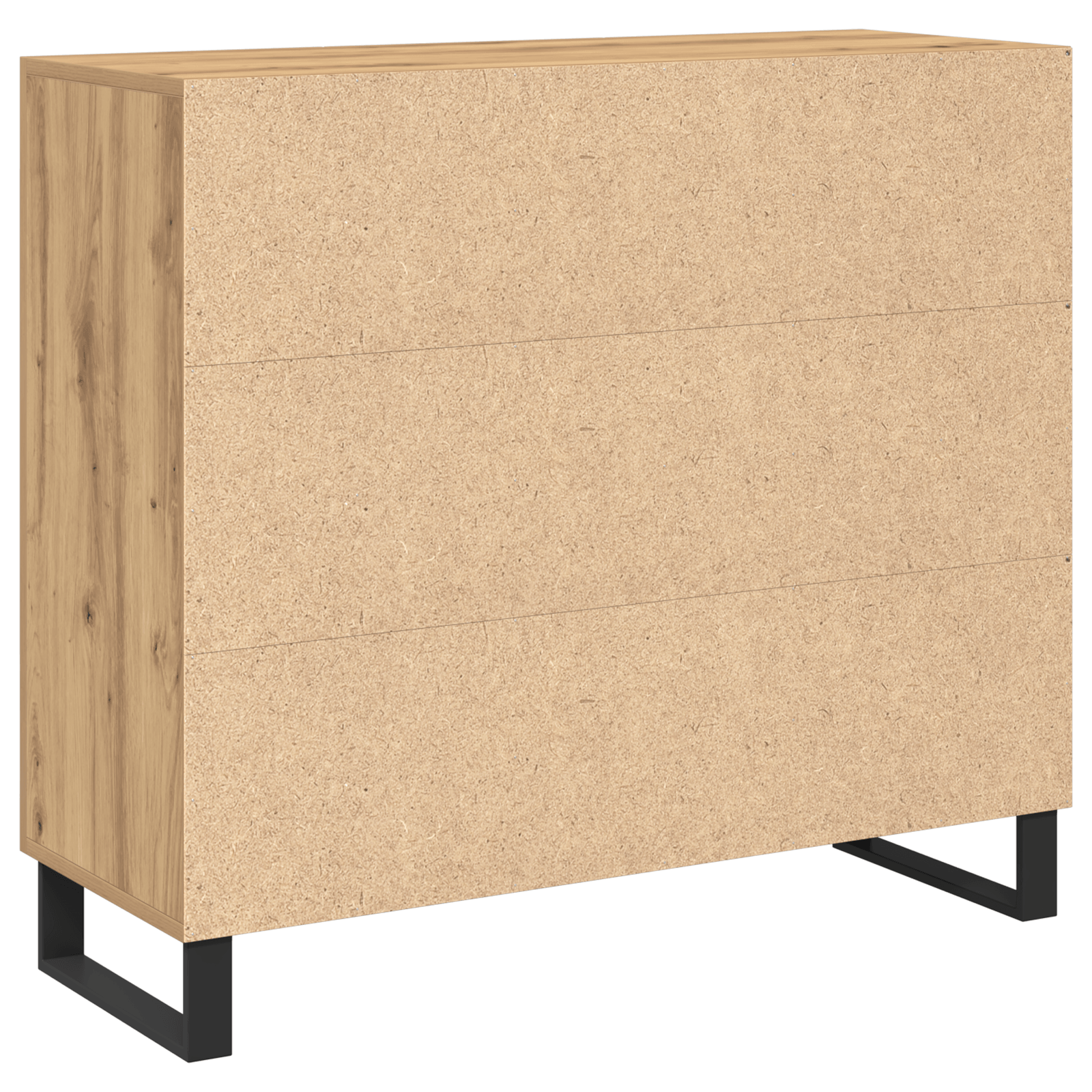 Dulap cu 3 usi, stejar artizanal, 90x34x80 cm, lemn prelucrat — imaginea 8