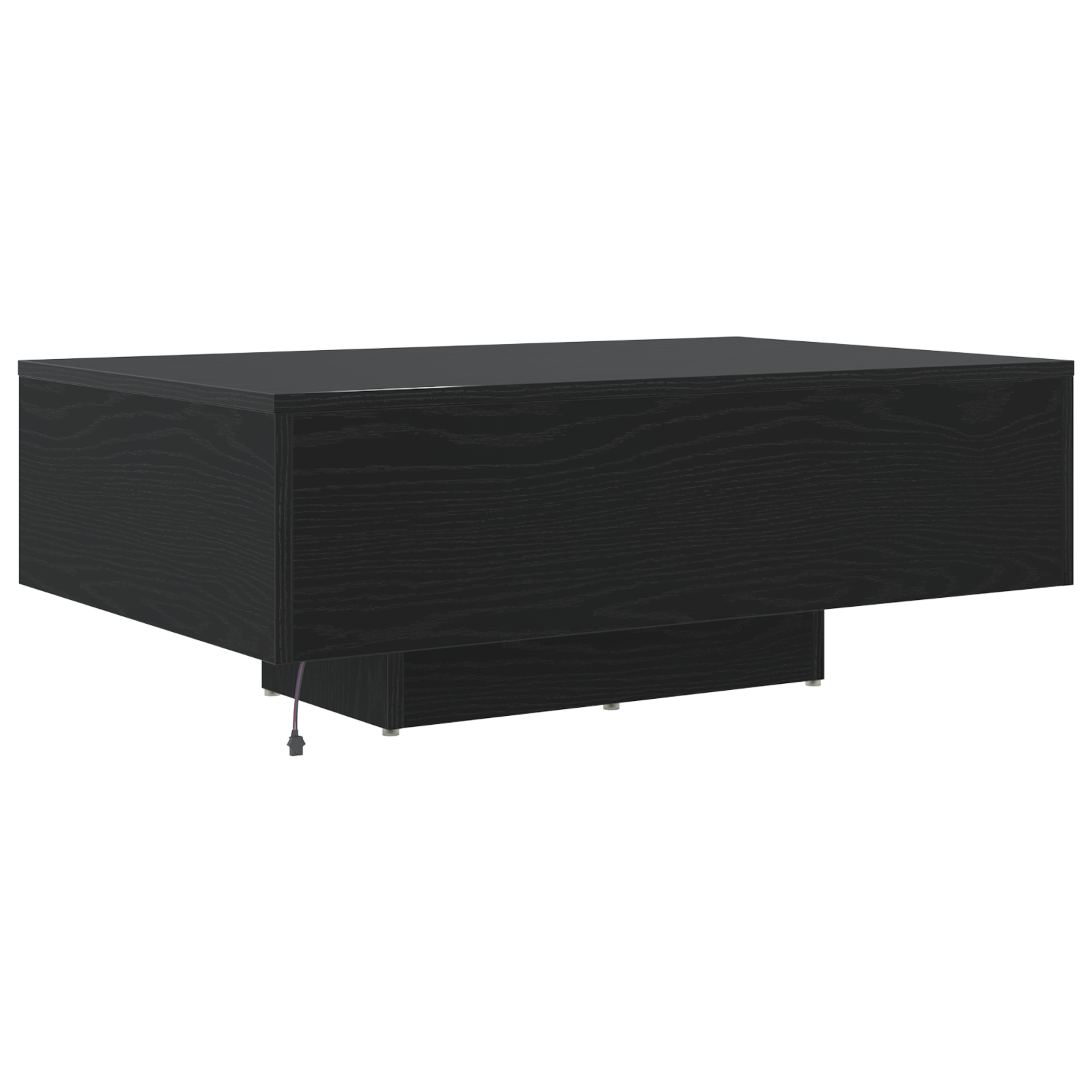 Masuta de cafea cu LED-uri, stejar negru, 85x55x31 cm — imaginea 8