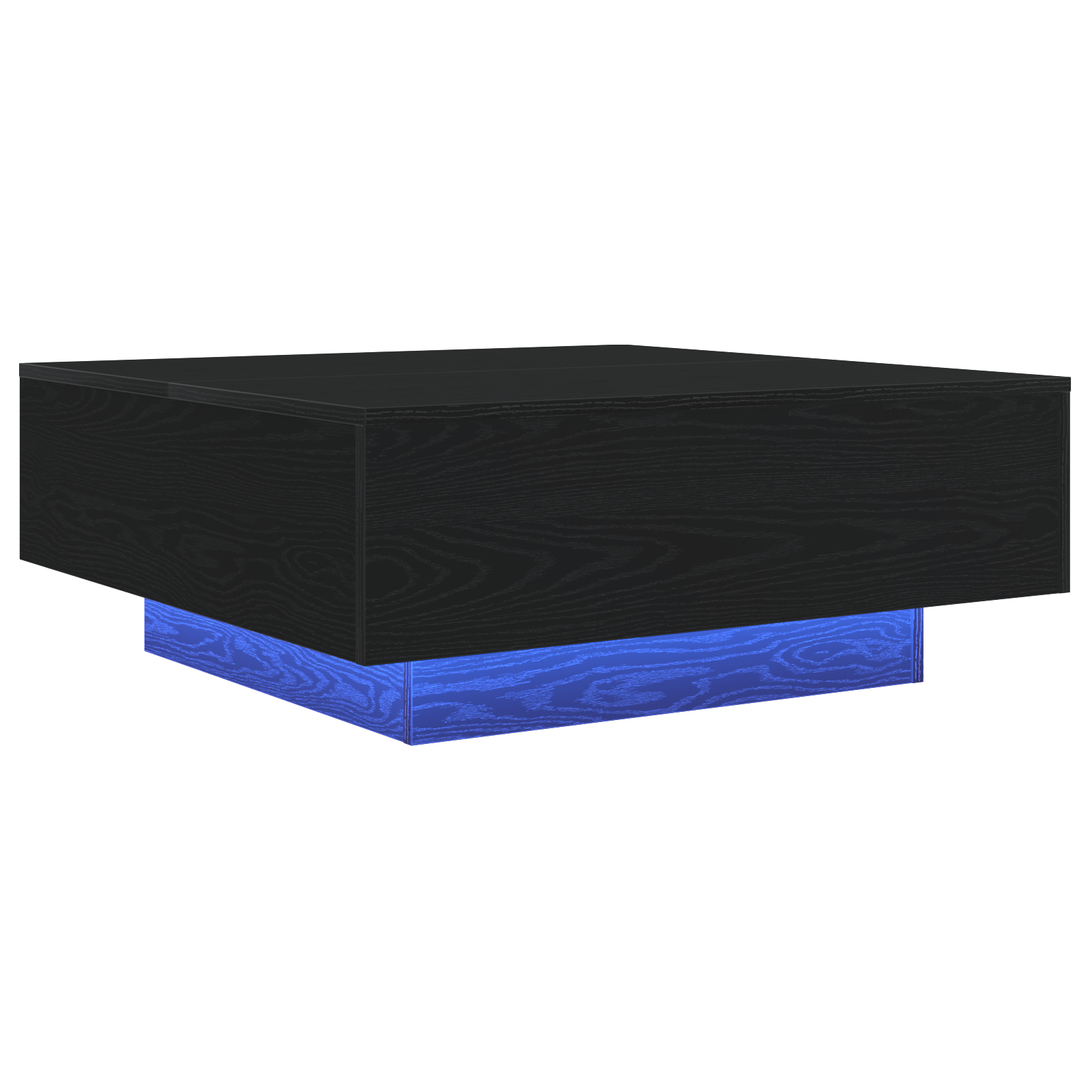 Masuta de cafea cu LED-uri, stejar negru, 80x80x31 cm — imaginea 2