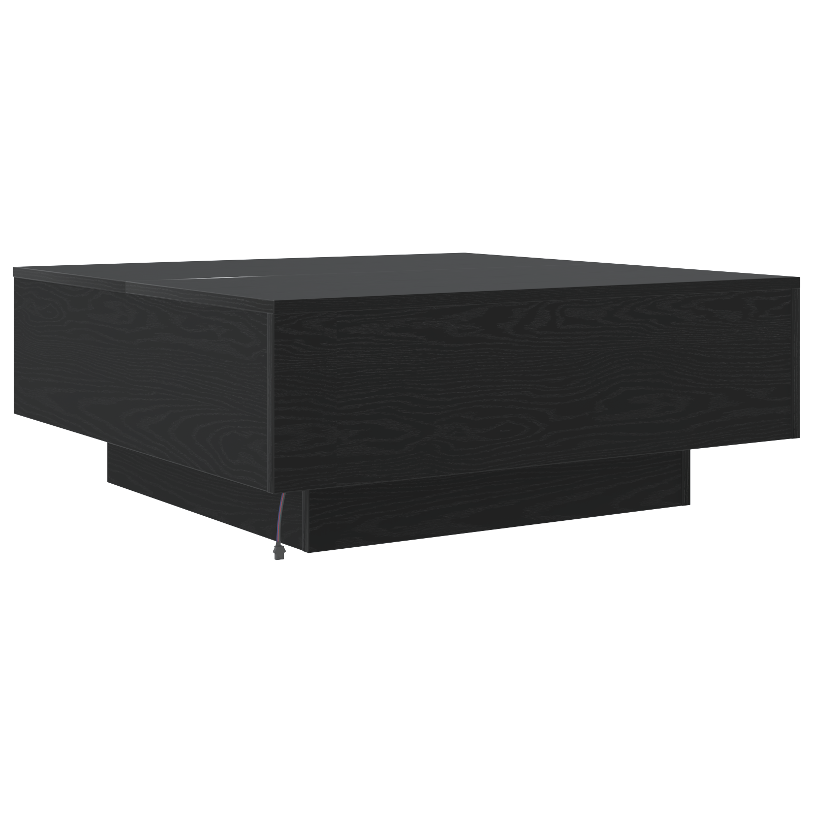 Masuta de cafea cu LED-uri, stejar negru, 80x80x31 cm — imaginea 8
