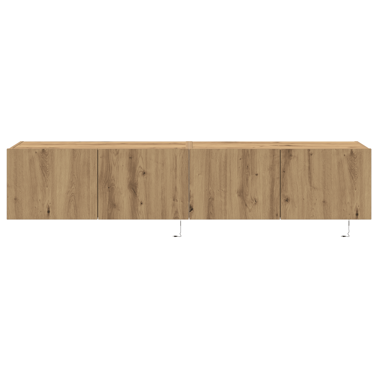 Dulapuri de perete LED-uri, 2 buc. stejar artizanal 80x35x31 cm — imaginea 7