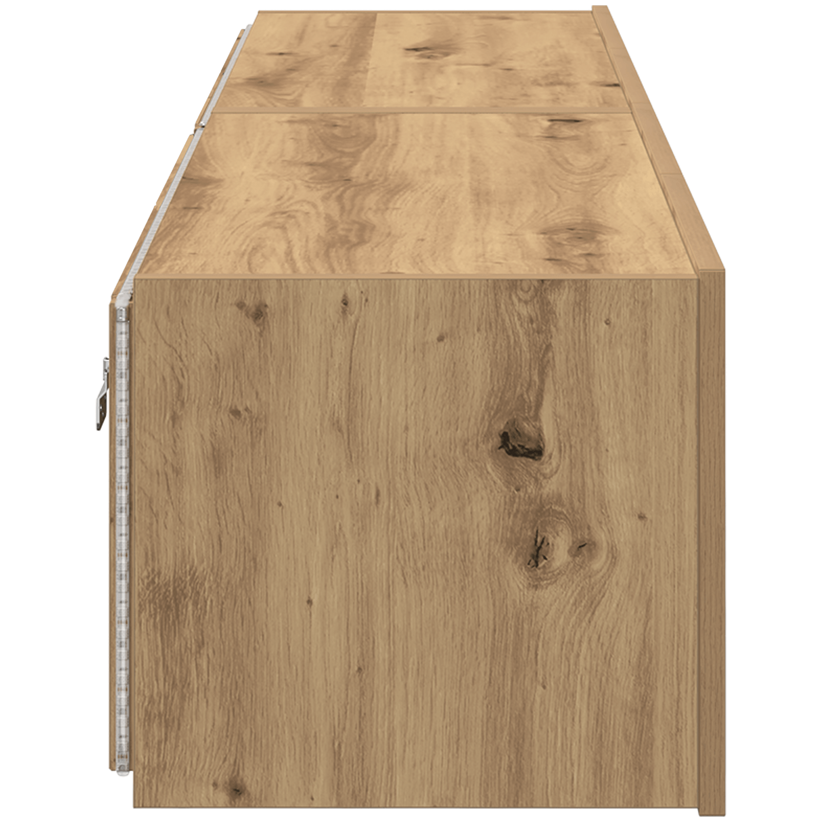 Dulapuri de perete LED-uri, 2 buc. stejar artizanal 80x35x31 cm — imaginea 8