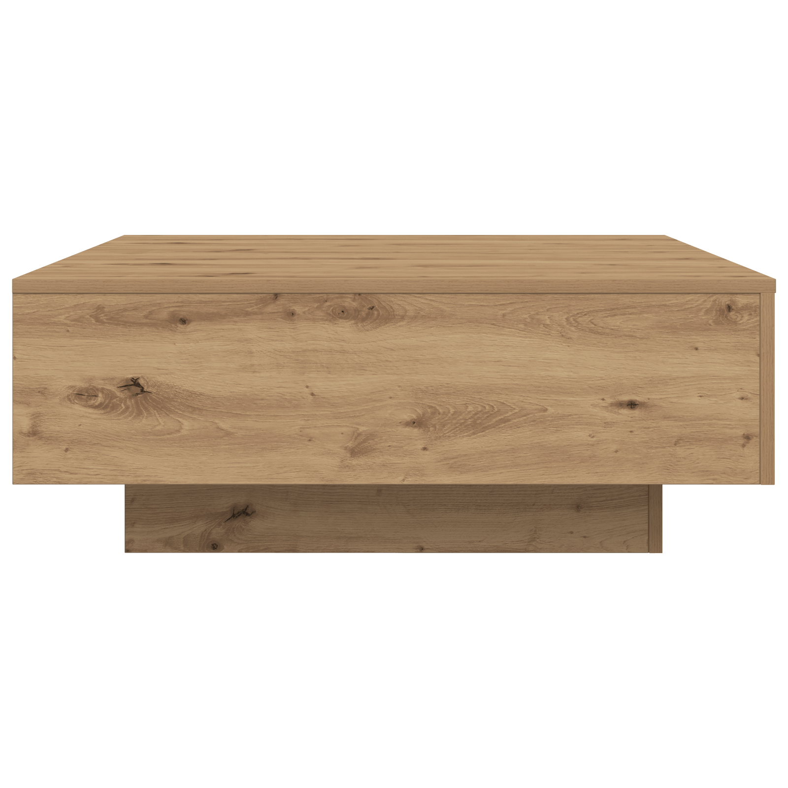 Masuta de cafea cu LED-uri, stejar artizanal, 80x80x31 cm — imaginea 6