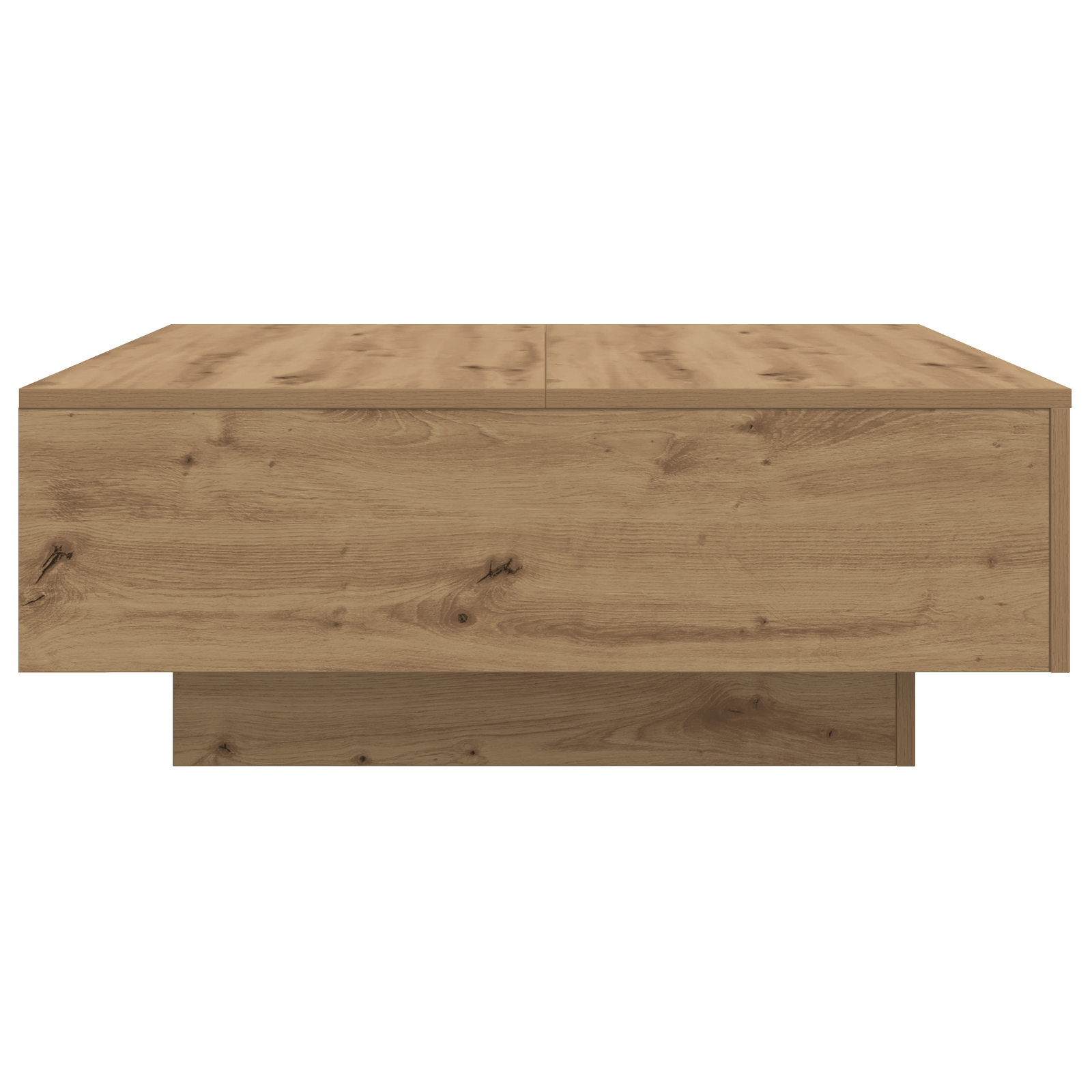 Masuta de cafea cu LED-uri, stejar artizanal, 80x80x31 cm — imaginea 7