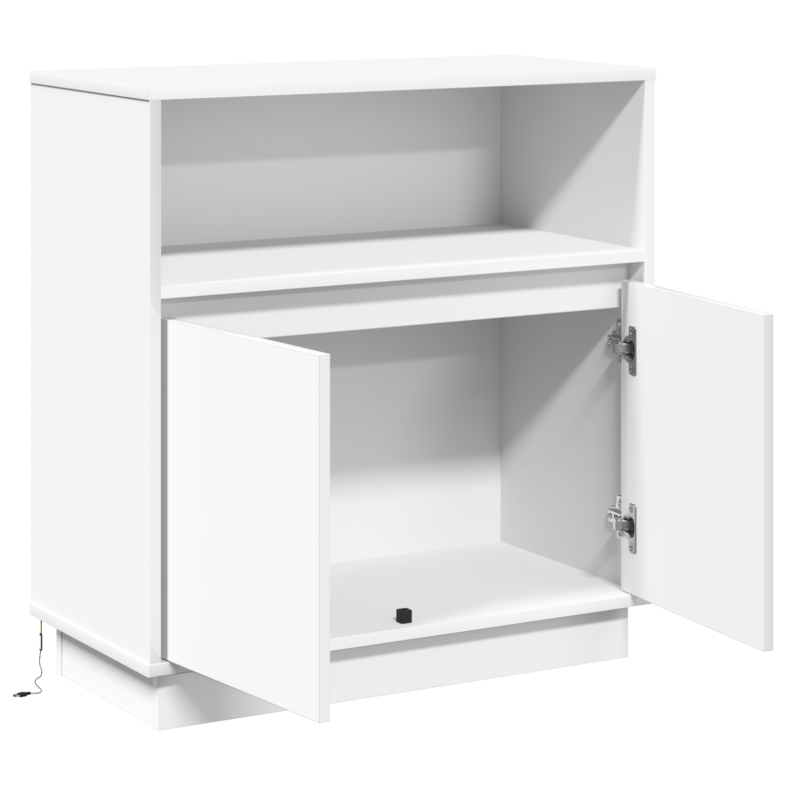 Dulap cu LED Alb 71x34,5x75 cm Lemn Compozit — imaginea 6