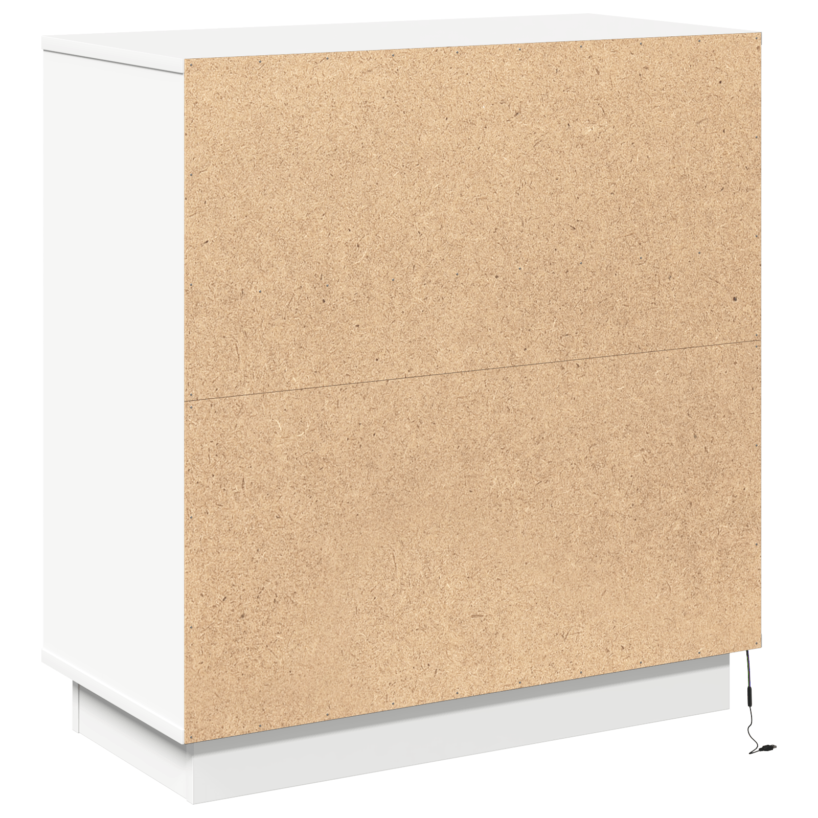 Dulap cu LED Alb 71x34,5x75 cm Lemn Compozit — imaginea 9