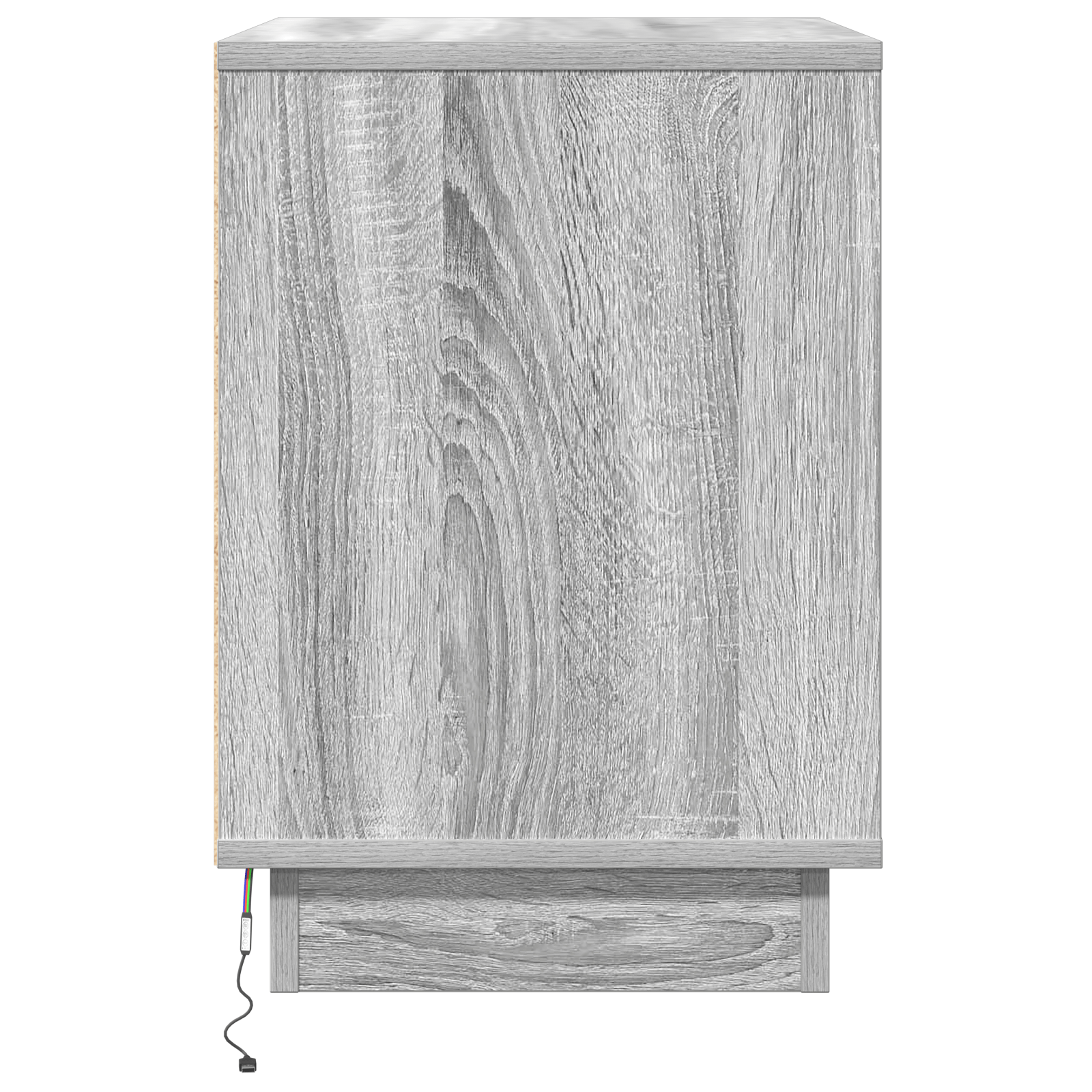 Noptiere cu LED 2 buc Gri Sonoma 50x34,5x50 cm — imaginea 9