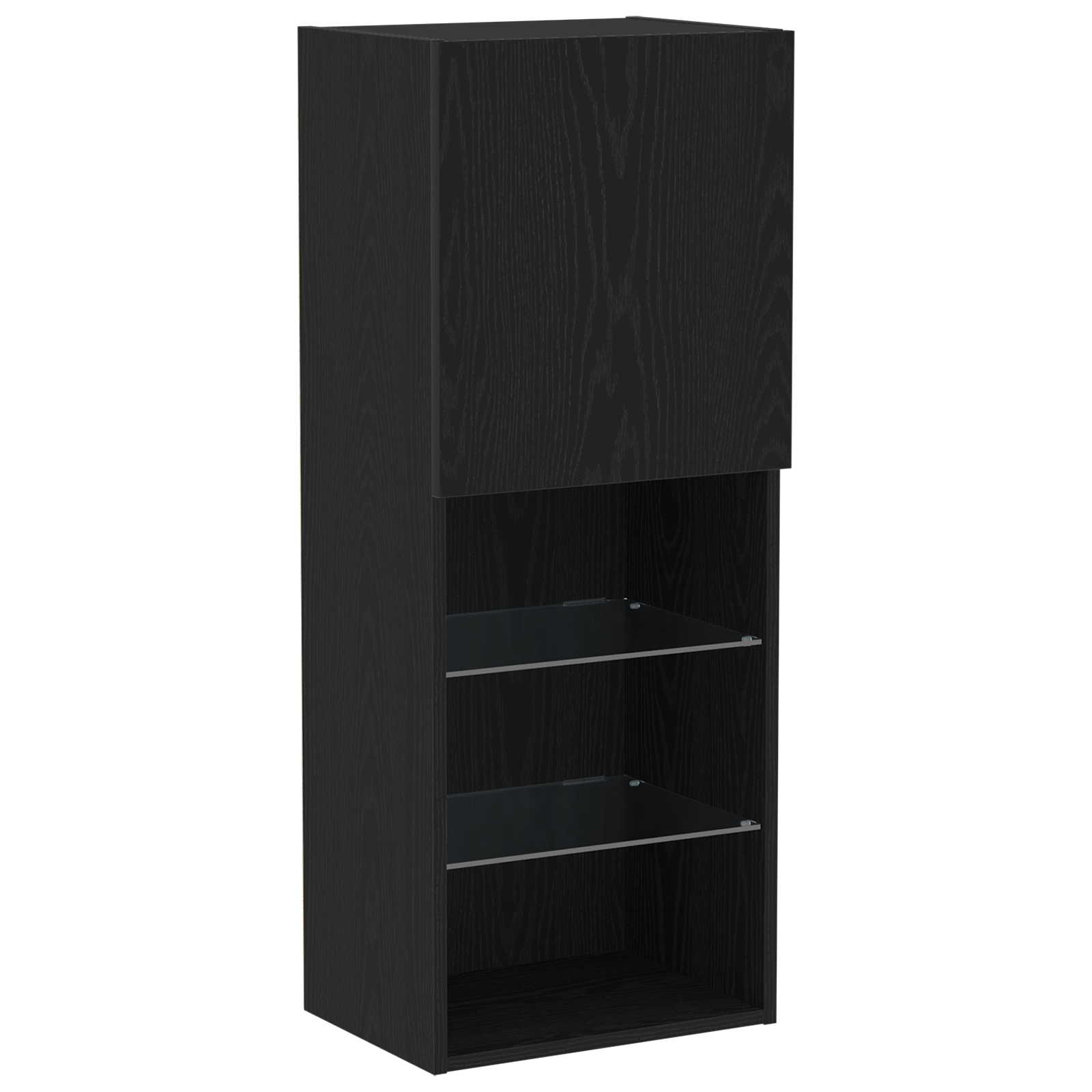 Dulap TV cu LED-uri, stejar negru, 40,5x30x102 cm — imaginea 2
