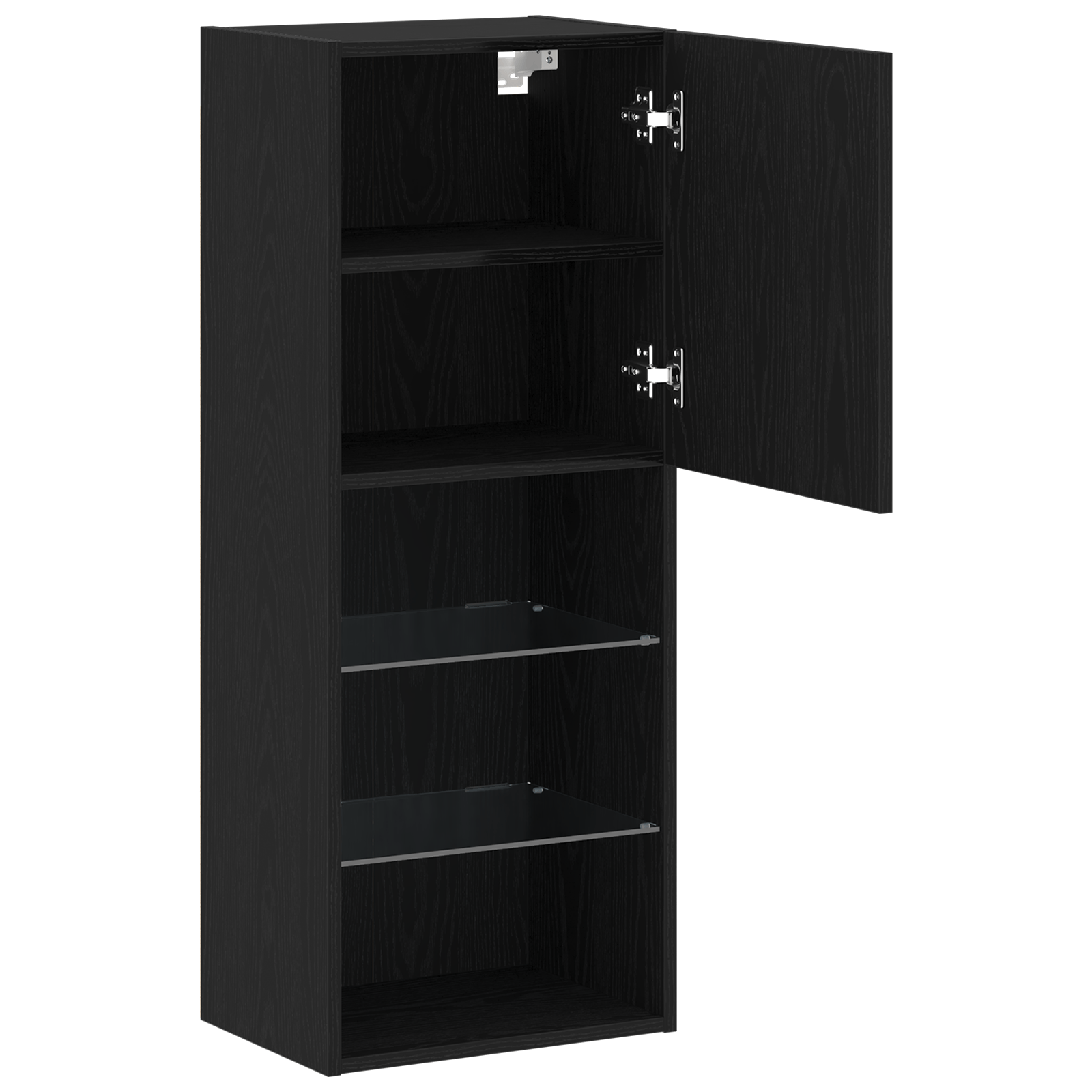 Dulap TV cu LED-uri, stejar negru, 40,5x30x102 cm — imaginea 5