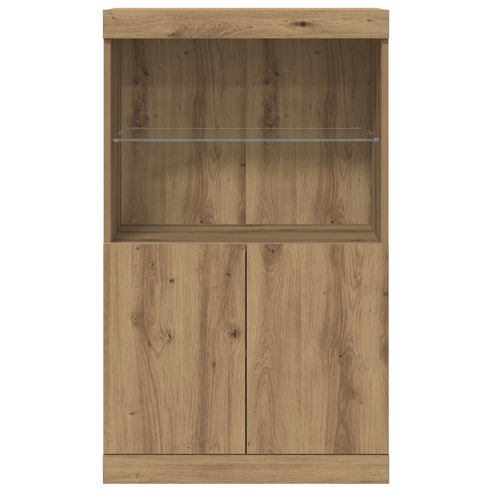 Dulap cu LED-uri Stejar Artisan 60x37x100 cm — imaginea 6