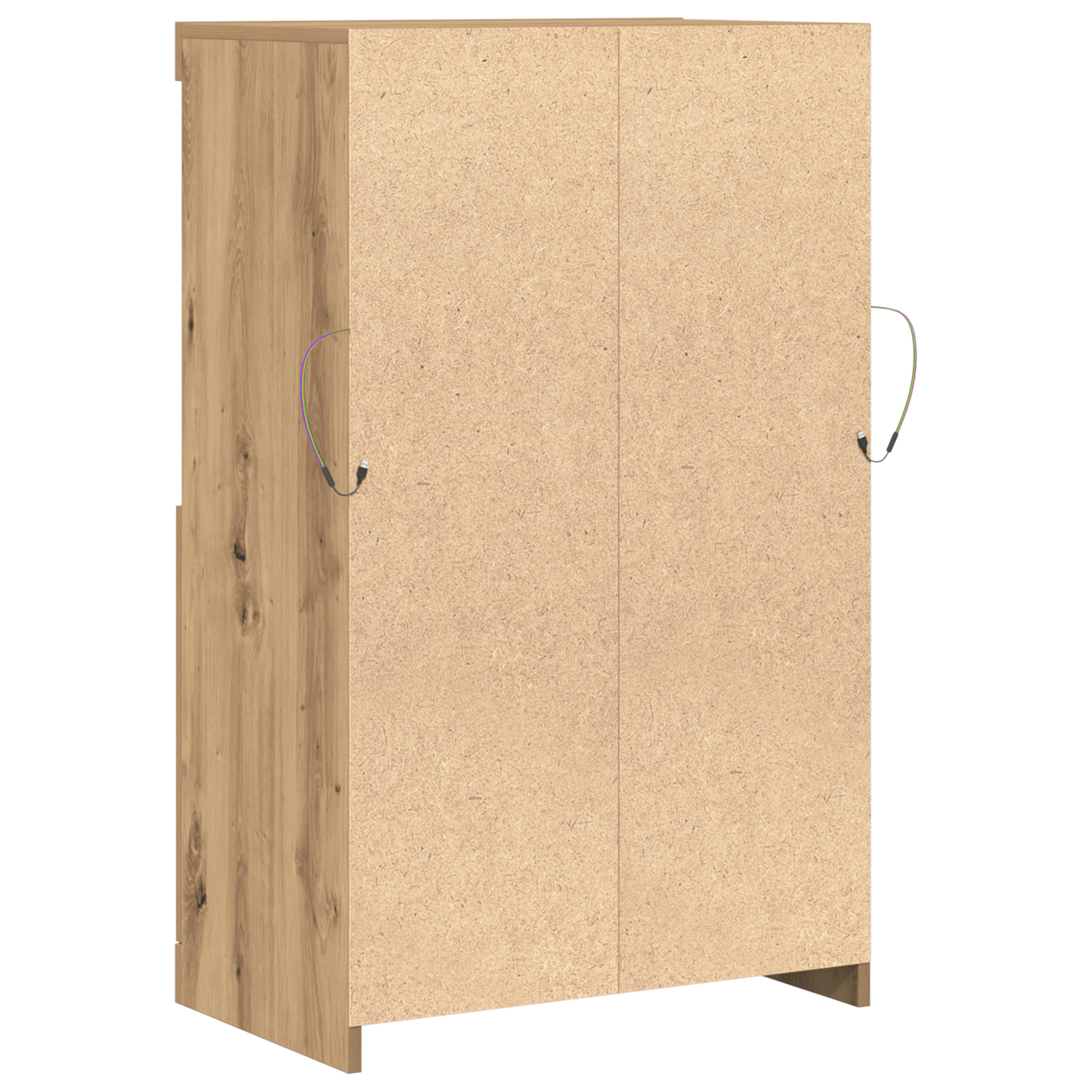 Dulap cu LED-uri Stejar Artisan 60x37x100 cm — imaginea 8