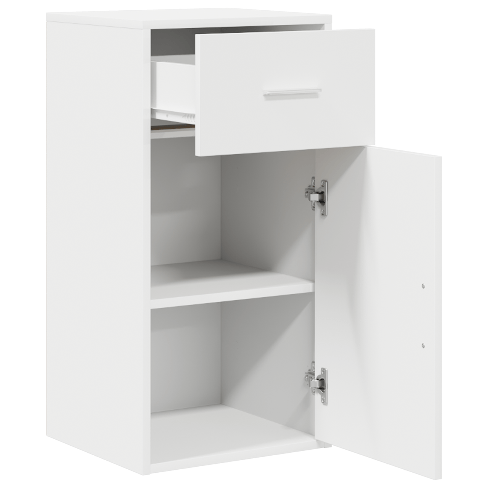 Cabinet alb de depozitare Alb MDF Compact Solutii depozitare — imaginea 4