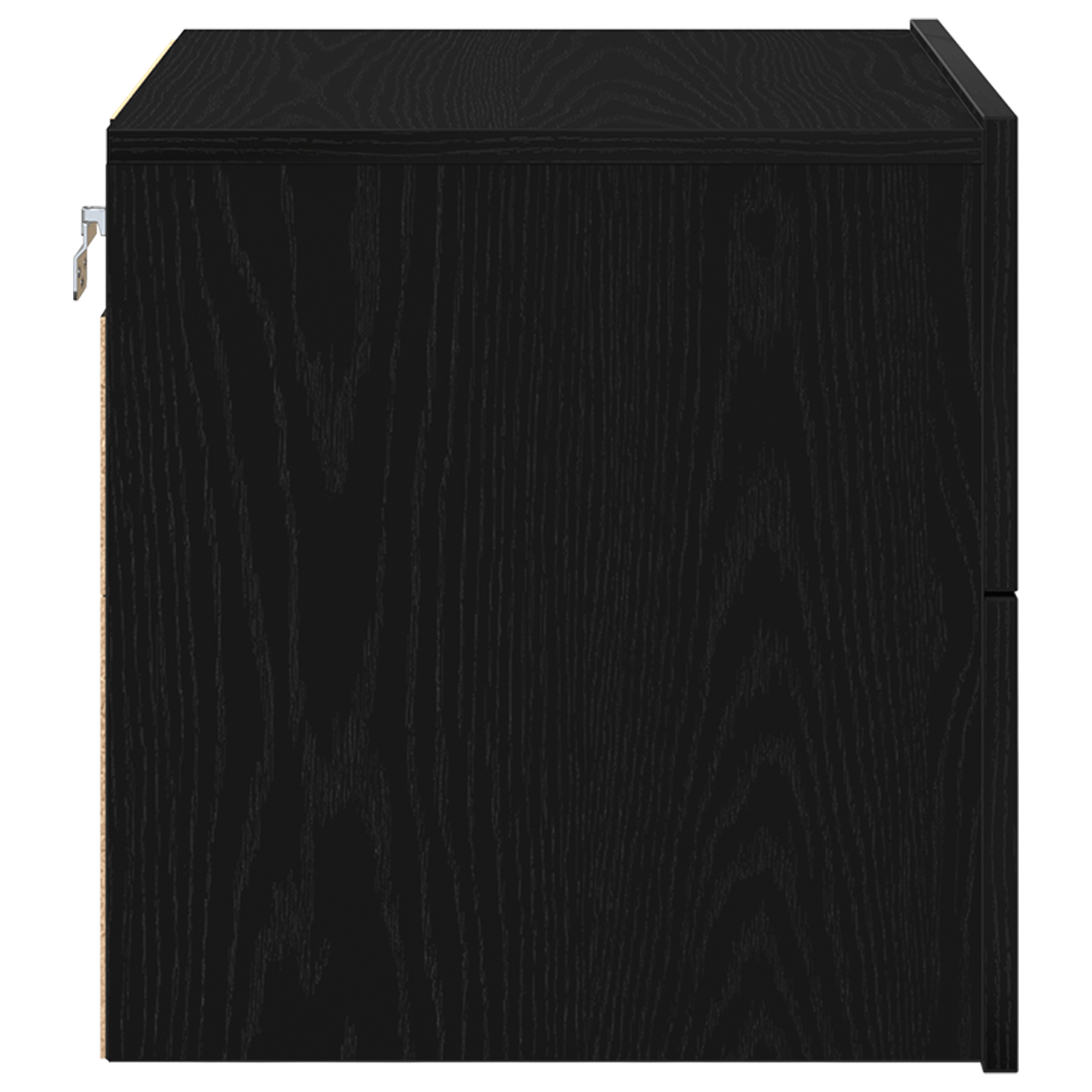 Noptiera cu LED-uri, de perete, stejar negru, 50x39x41 cm — imaginea 7
