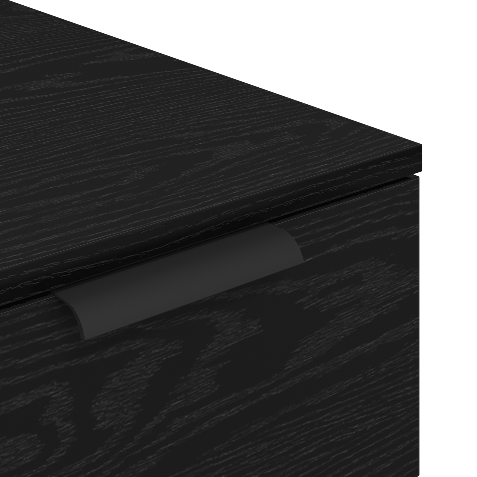 Birou dulap in stejar negru - 33x50x75 cm - Fabricat din lemn ingineresc — imaginea 9